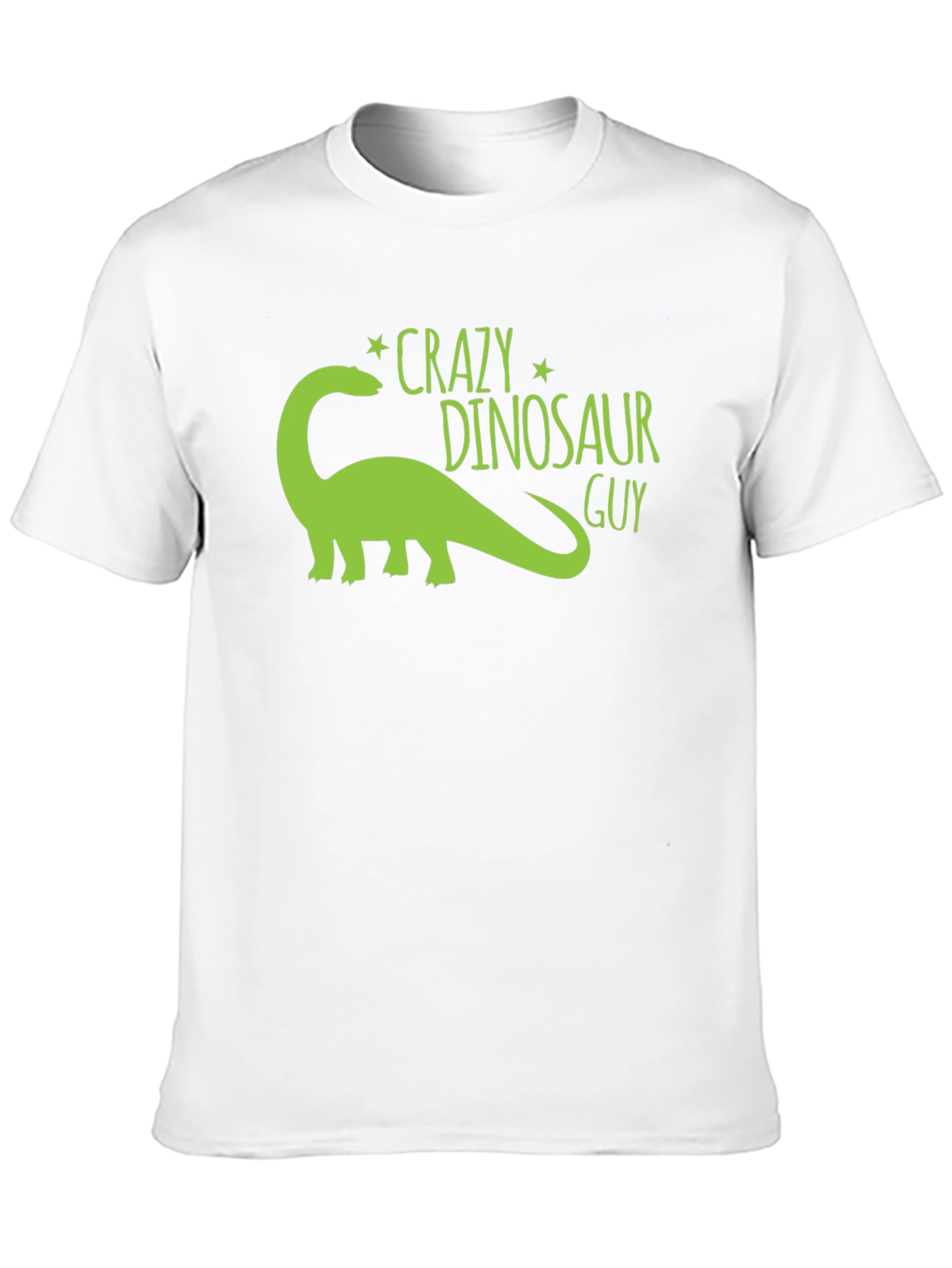 Crazy Dinosaur Guy Black Graphic Tee