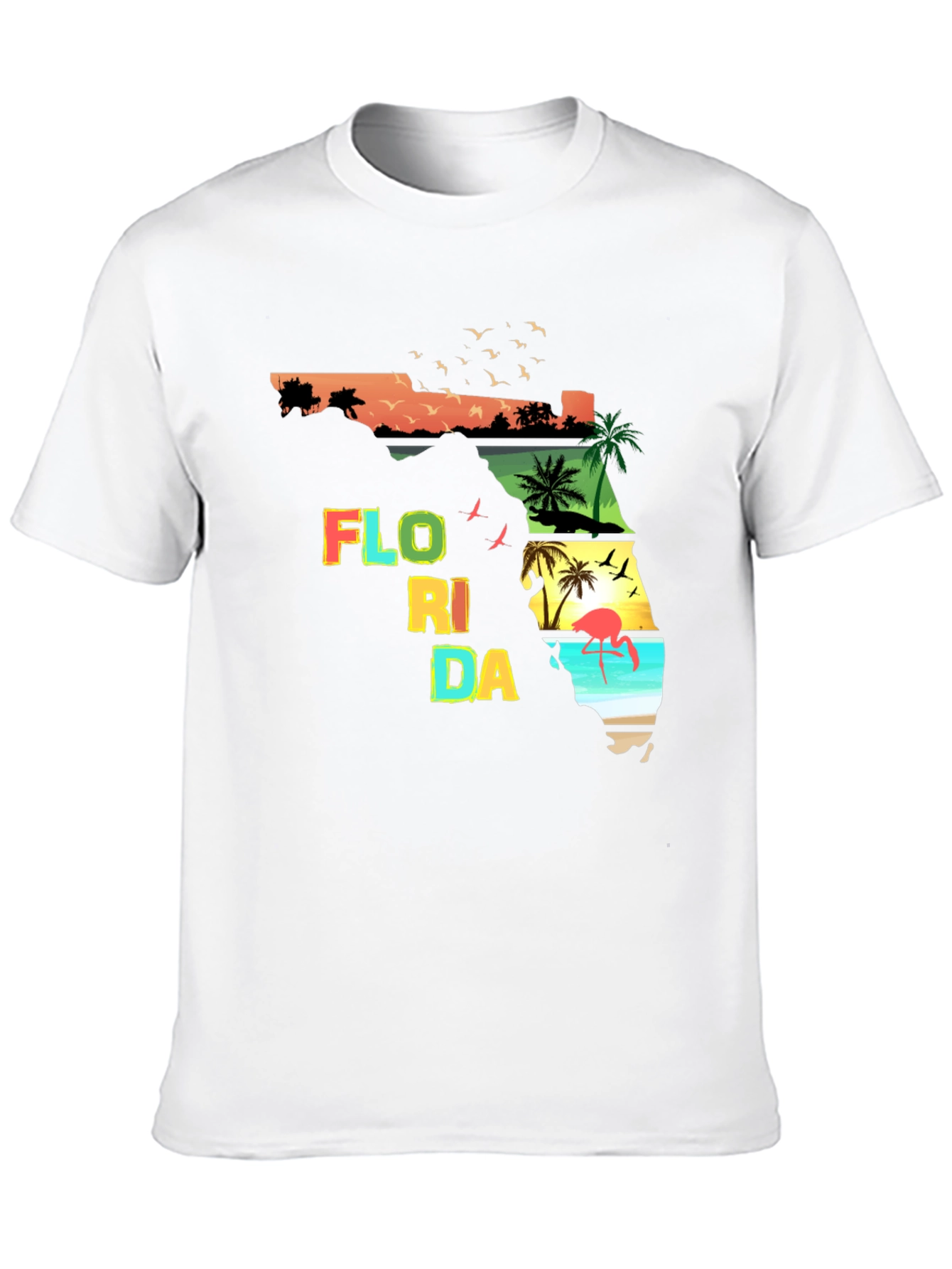 Florida State Graphic Print Mens T-Shirt