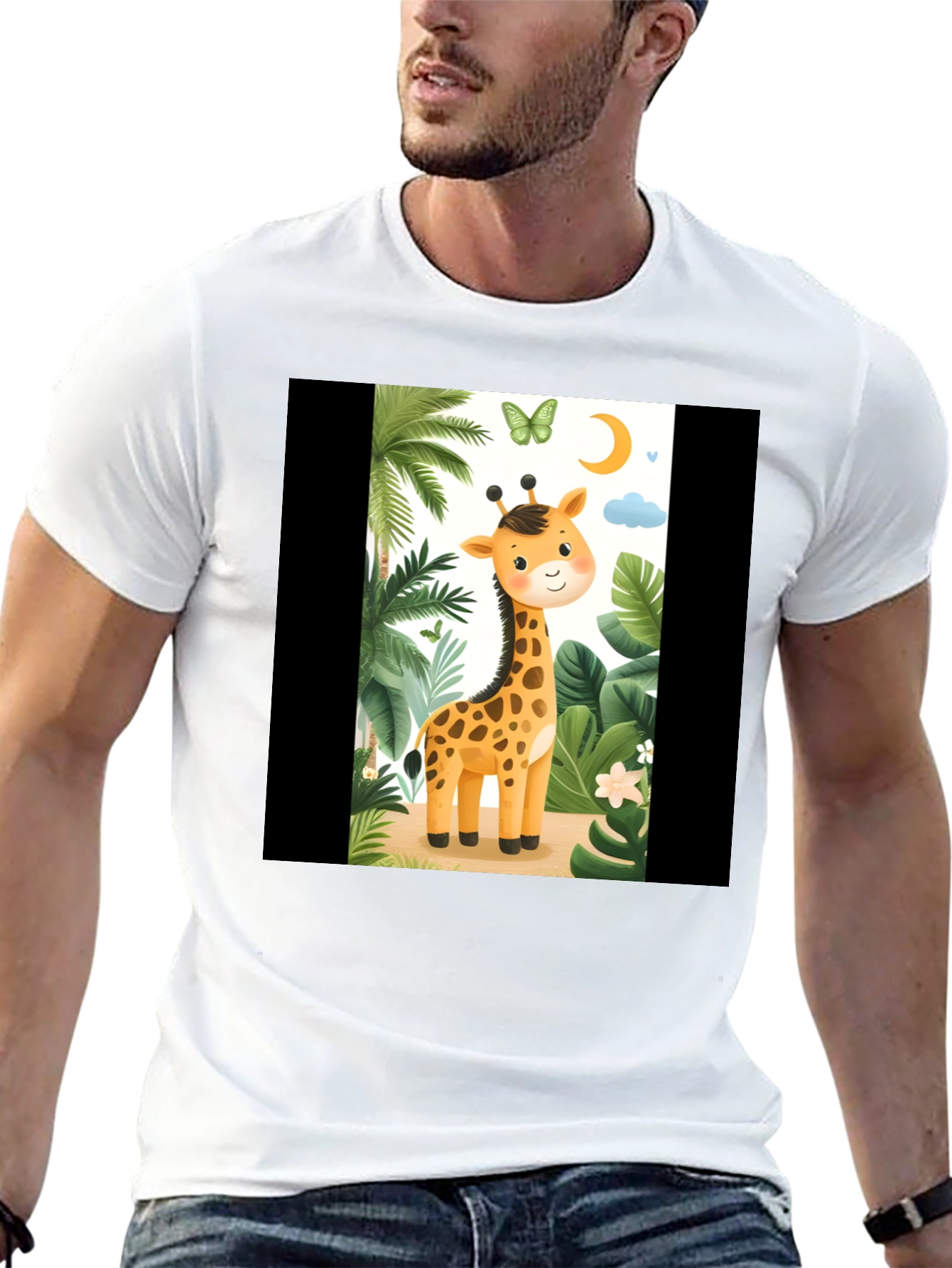 Cute Giraffe Graphic Tee - Unisex