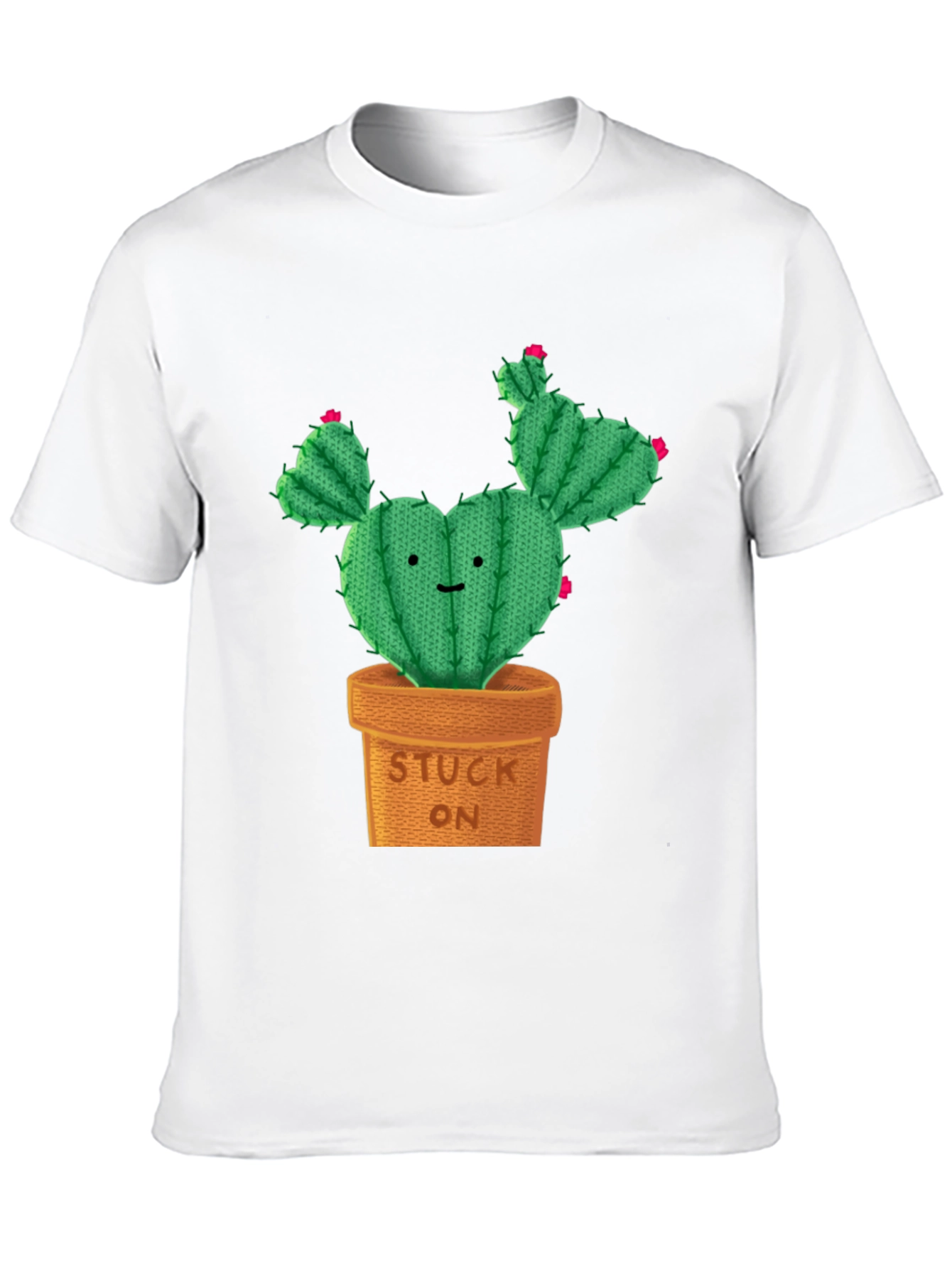 Cute Cactus Stuck On Graphic Tee