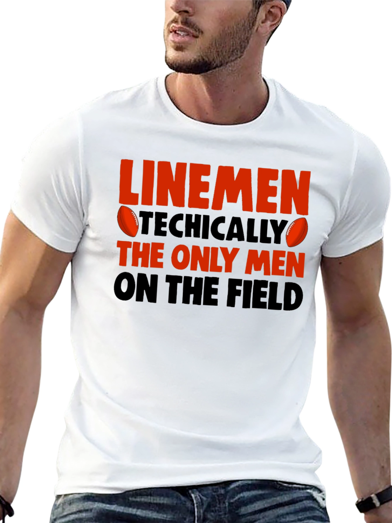 Linemen T-Shirt - Football Humor Tee