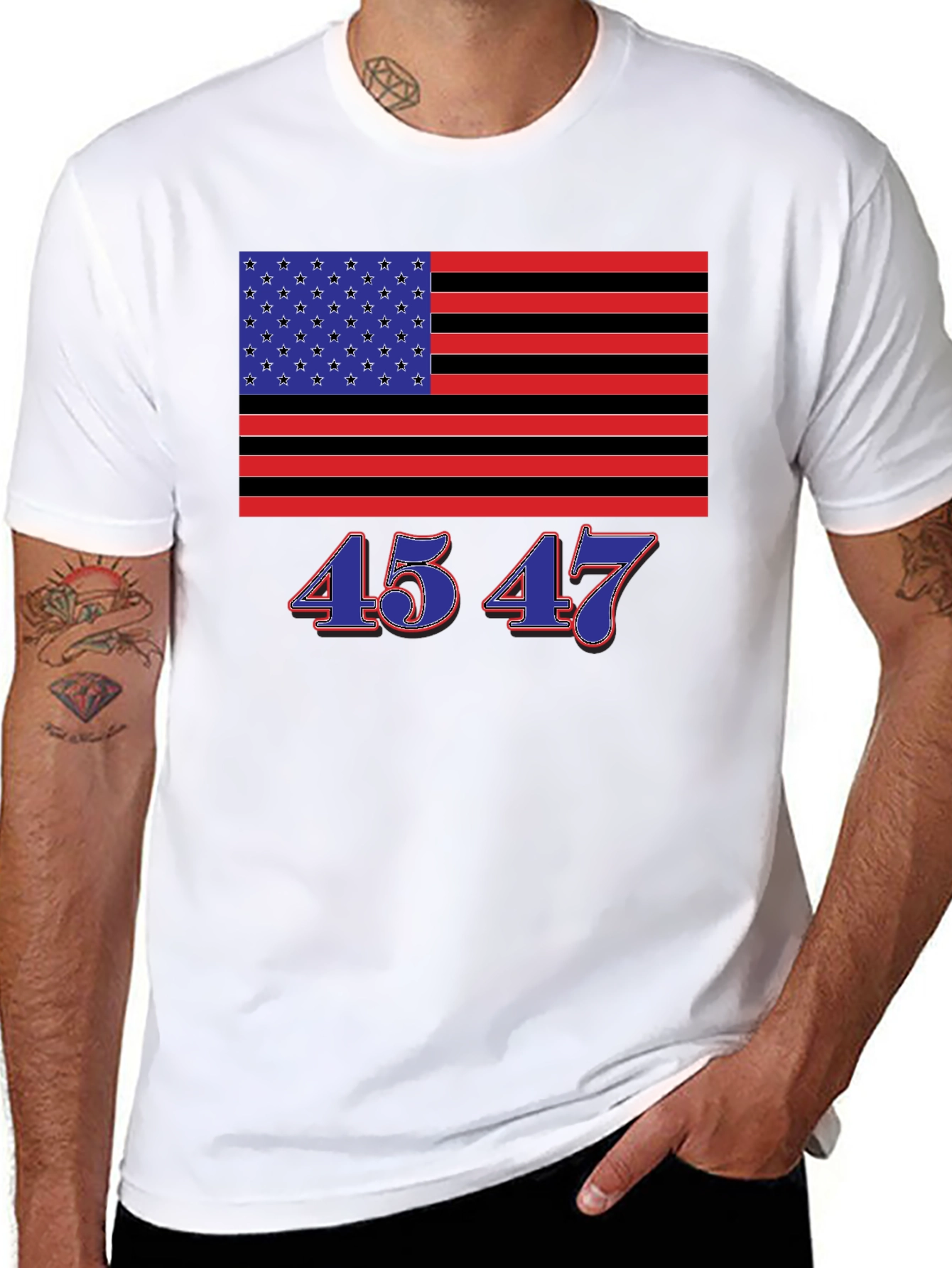 Patriotic 45 47 Graphic Tee