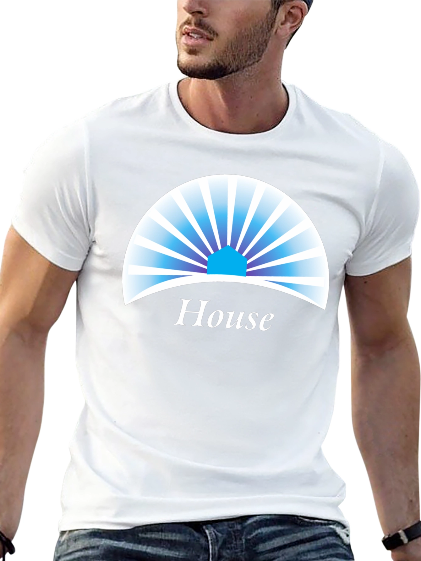 House Graphic Tee - Modern Style