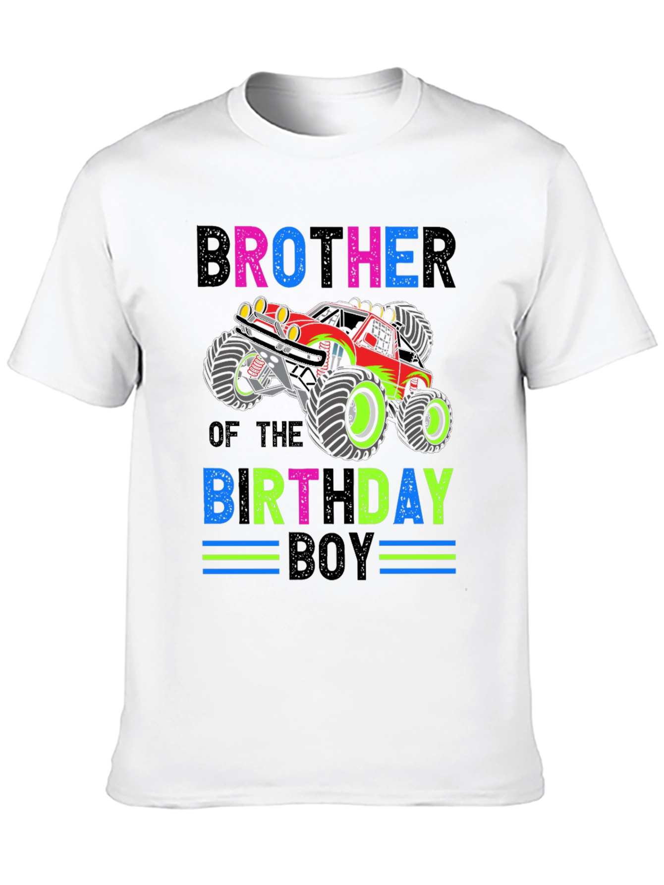 Brother of the Birthday Boy Monster Truck Graphic Tee