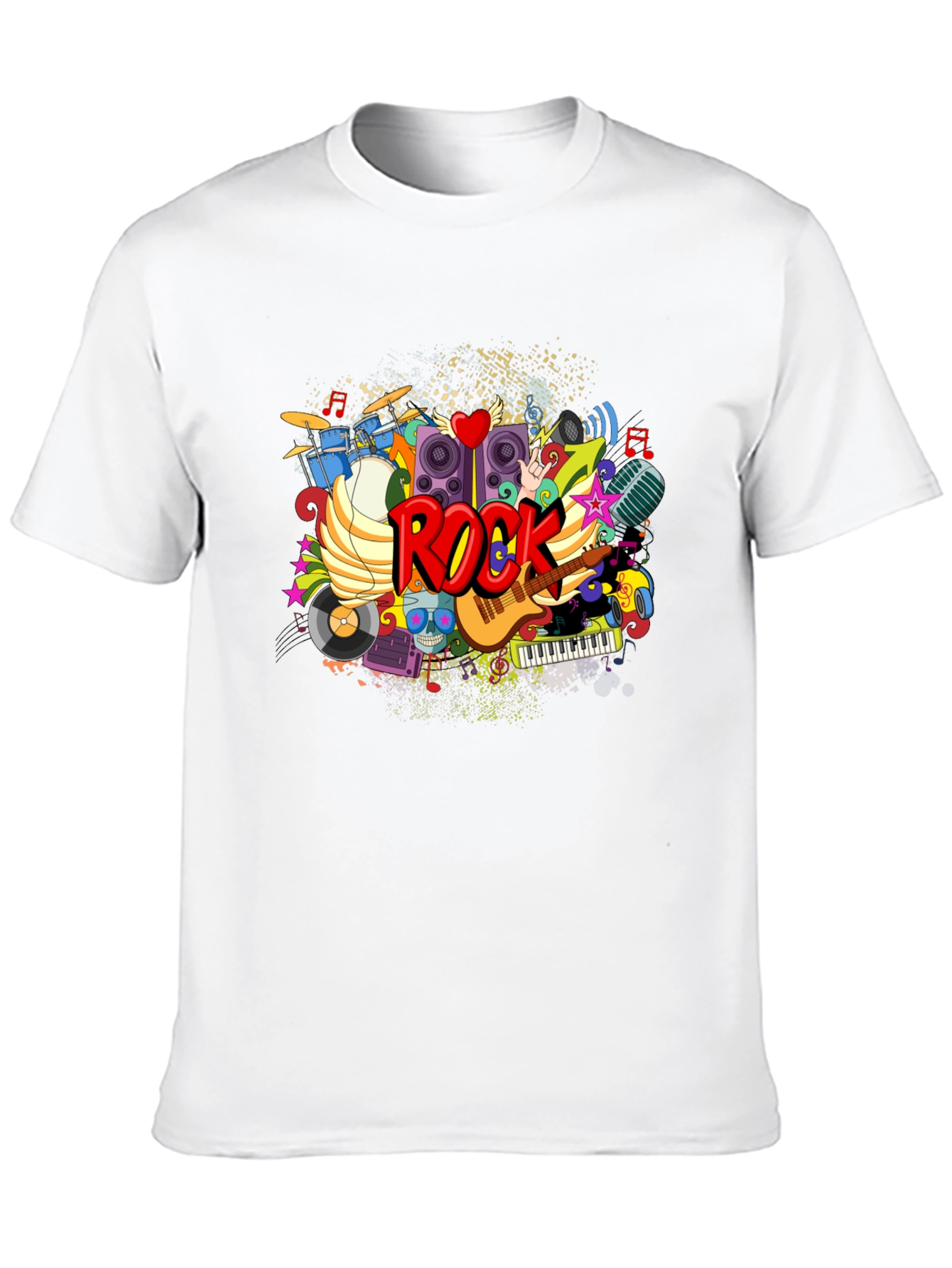 Rock Music Graphic Print T-Shirt