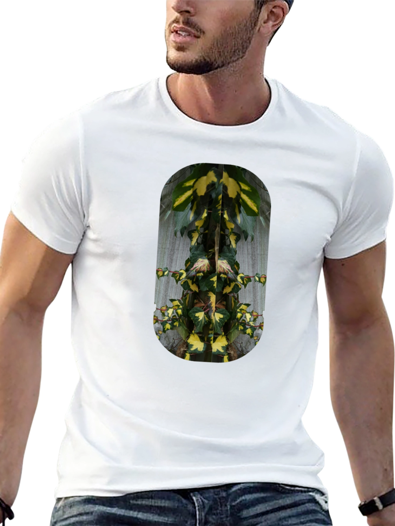 Nature Graphic Black T-Shirt