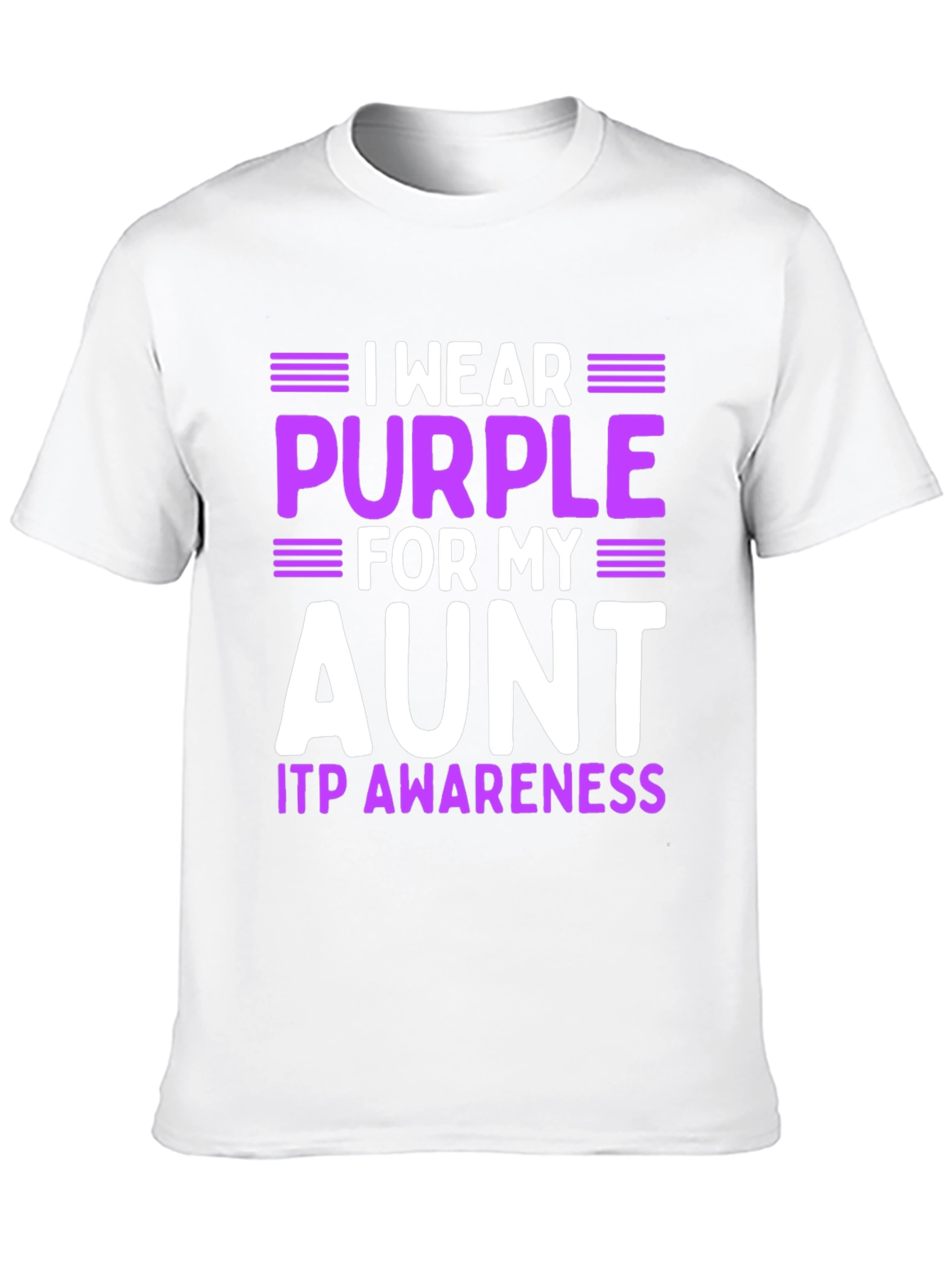 Purple Aunt ITP Awareness T-Shirt