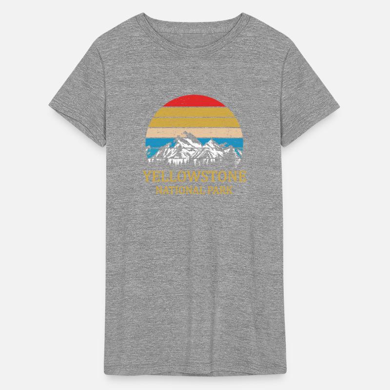 Vintage Retro Yellowstone National Park ff