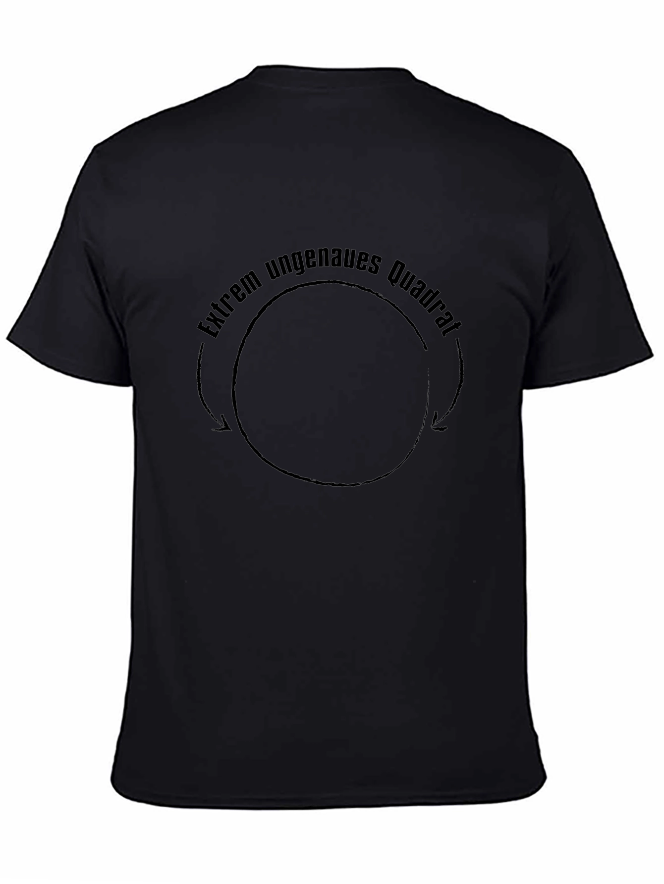 Extrem Ungenaues Quadrat Black T-Shirt