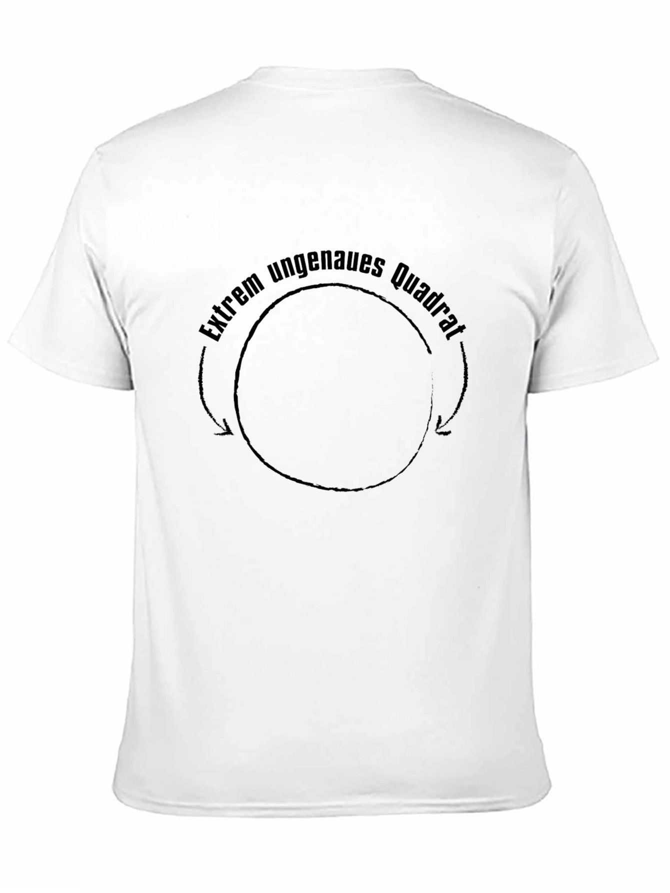 Extrem Ungenaues Quadrat Black T-Shirt
