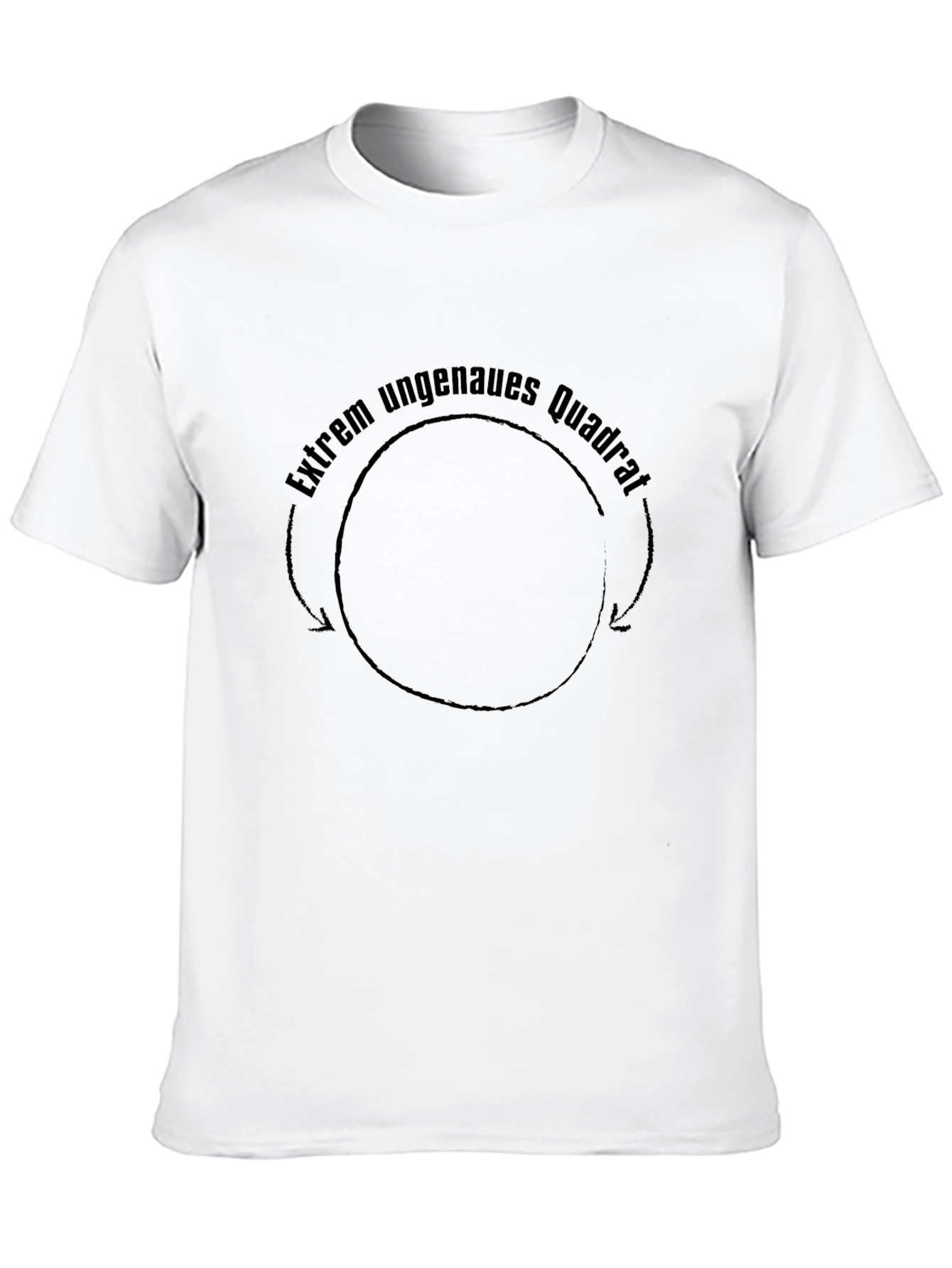 Extrem Ungenaues Quadrat Black T-Shirt
