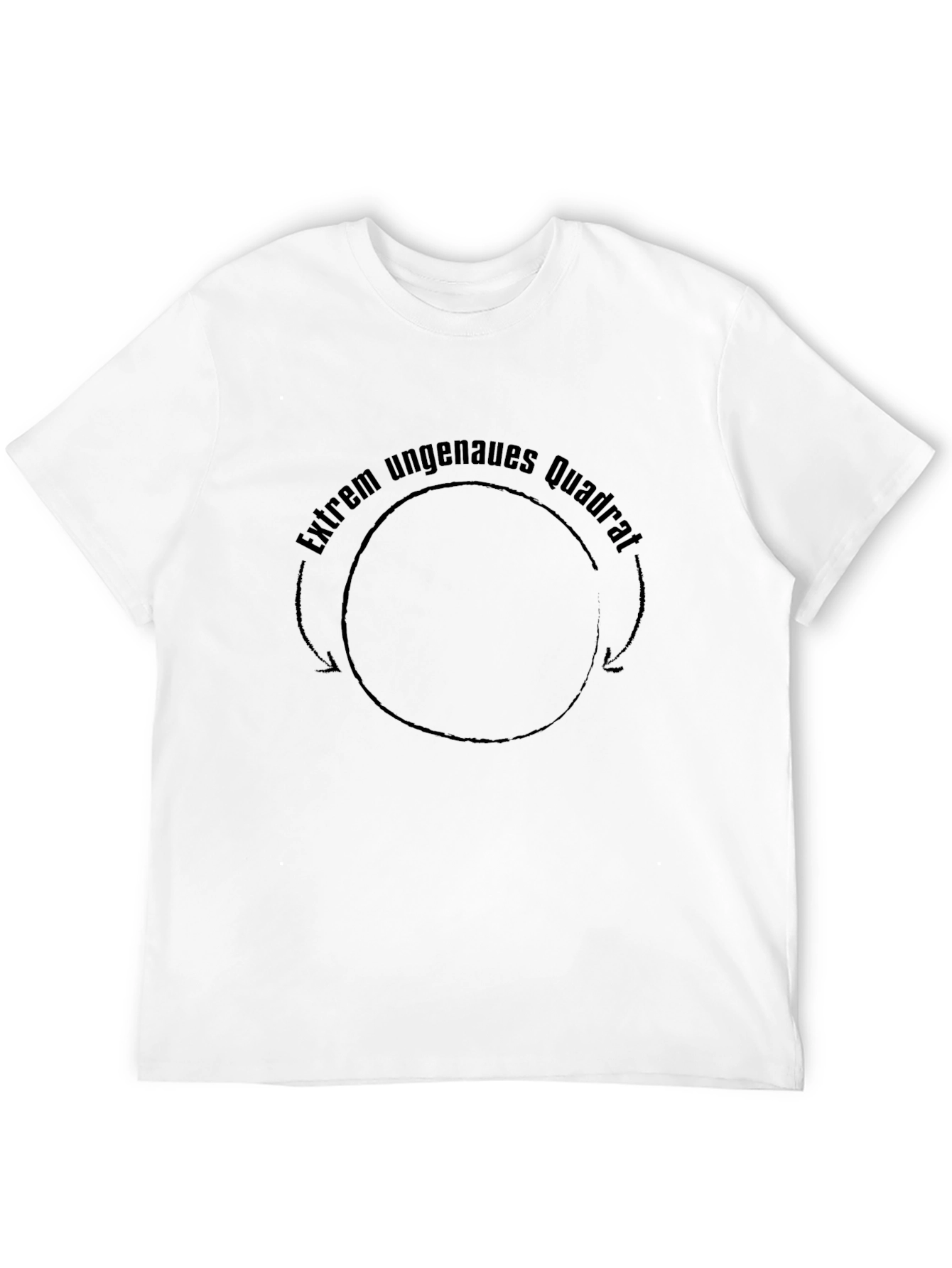 Extrem Ungenaues Quadrat Black T-Shirt