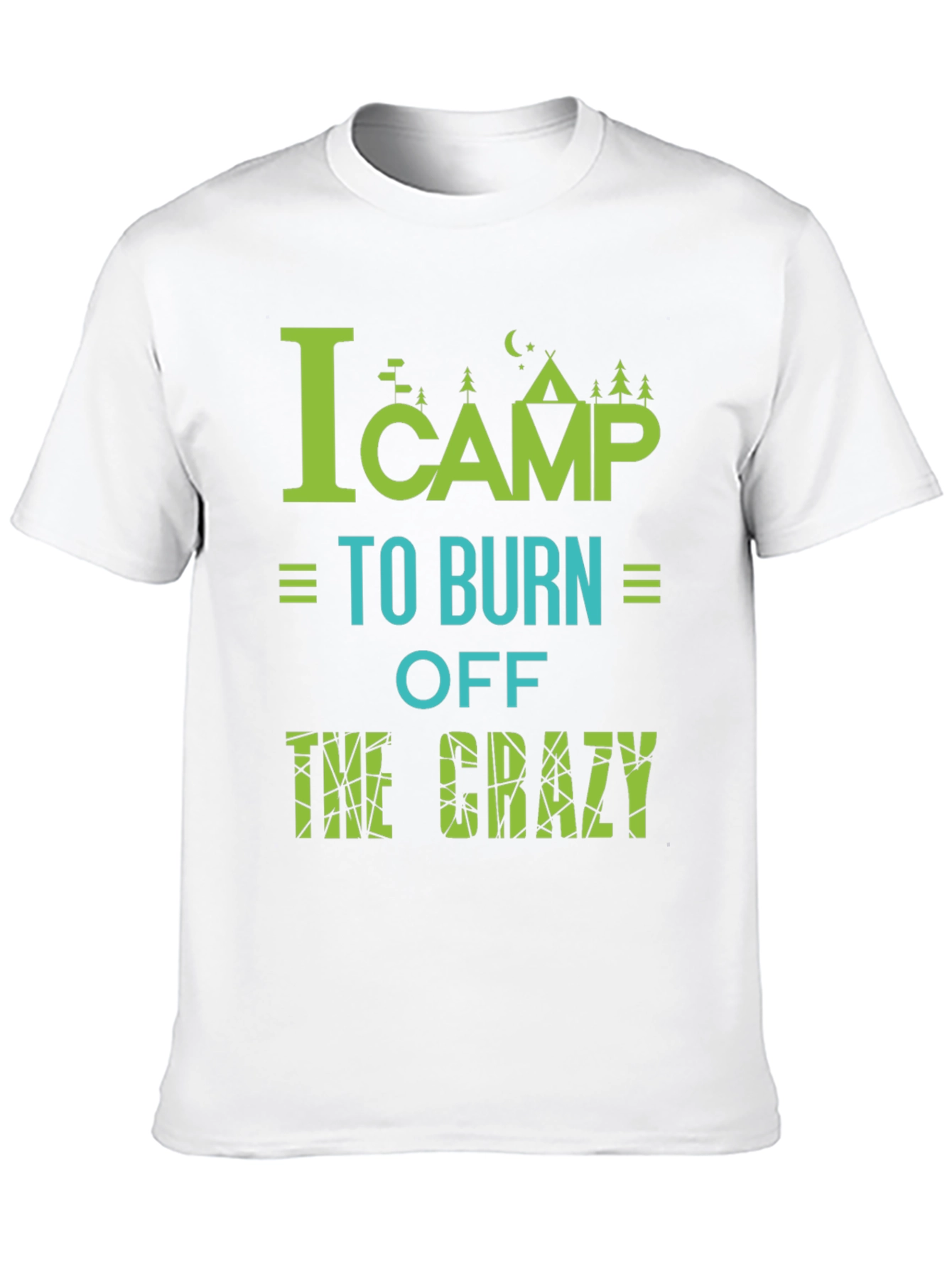 Camping Burn Off Crazy Graphic Tee