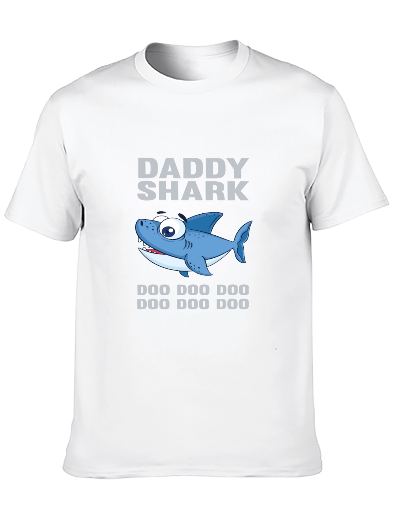 Daddy Shark Graphic Tee - Black Cotton T-Shirt