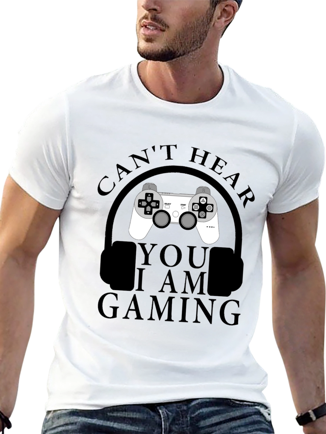 Gamer T-Shirt - Cant Hear You Im Gaming