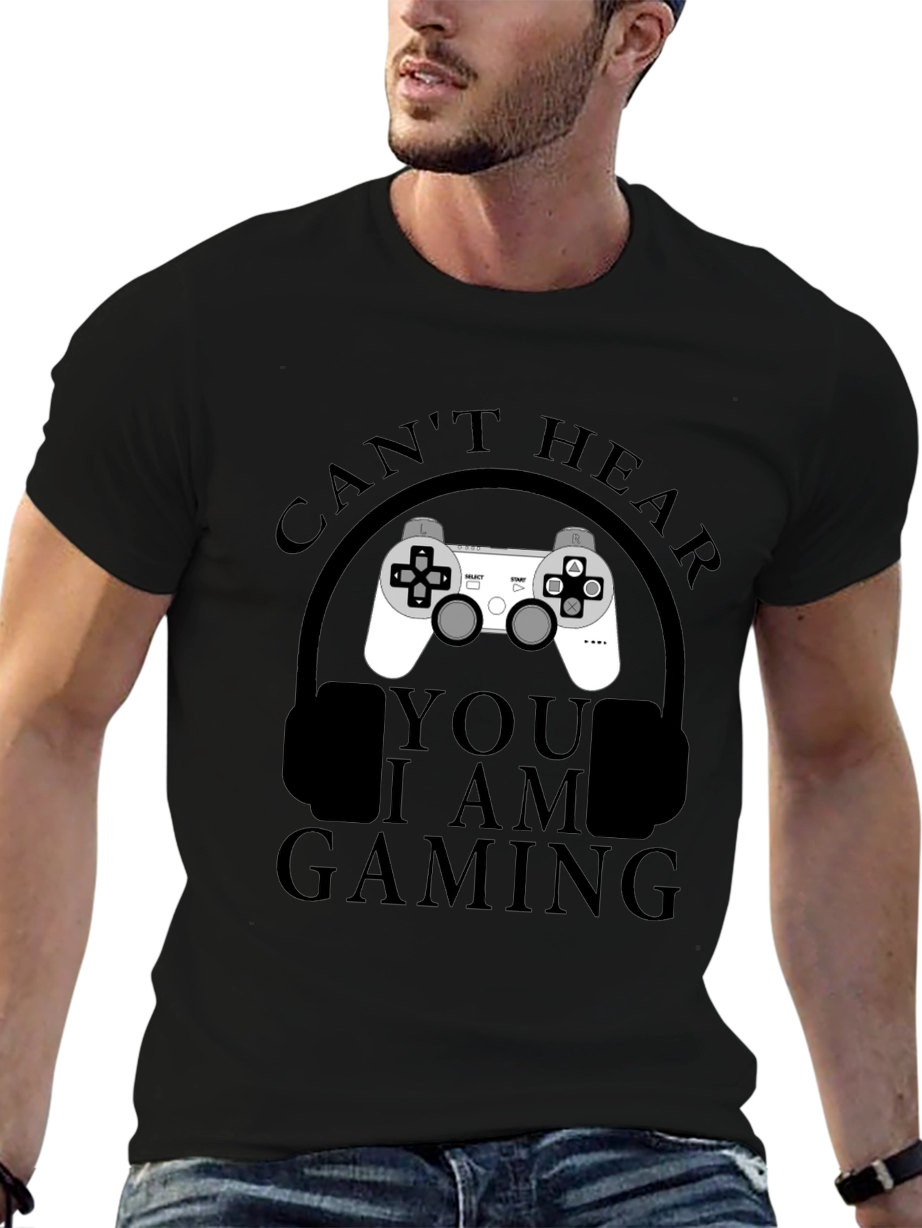 Gamer T-Shirt - Cant Hear You Im Gaming