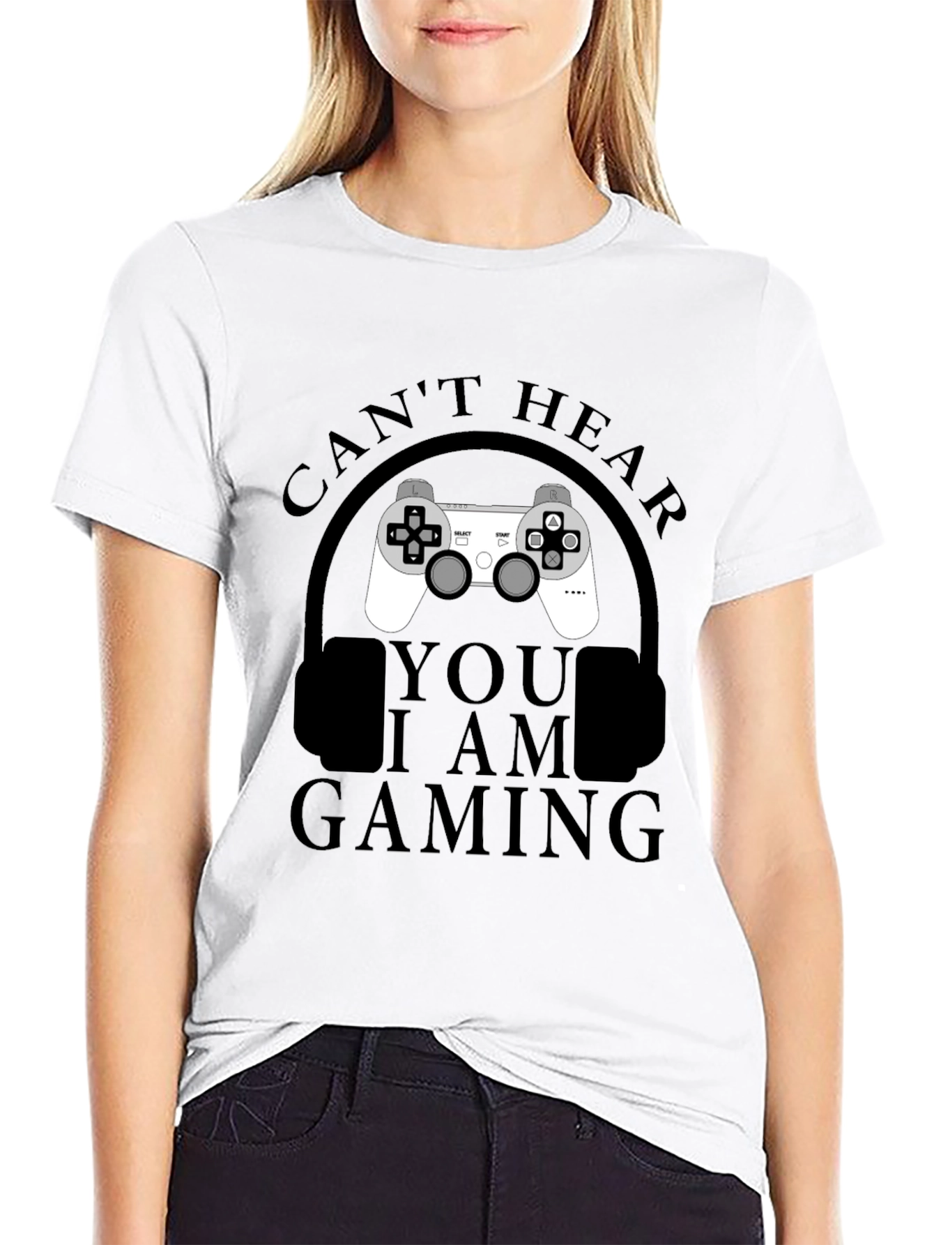 Gamer T-Shirt - Cant Hear You Im Gaming