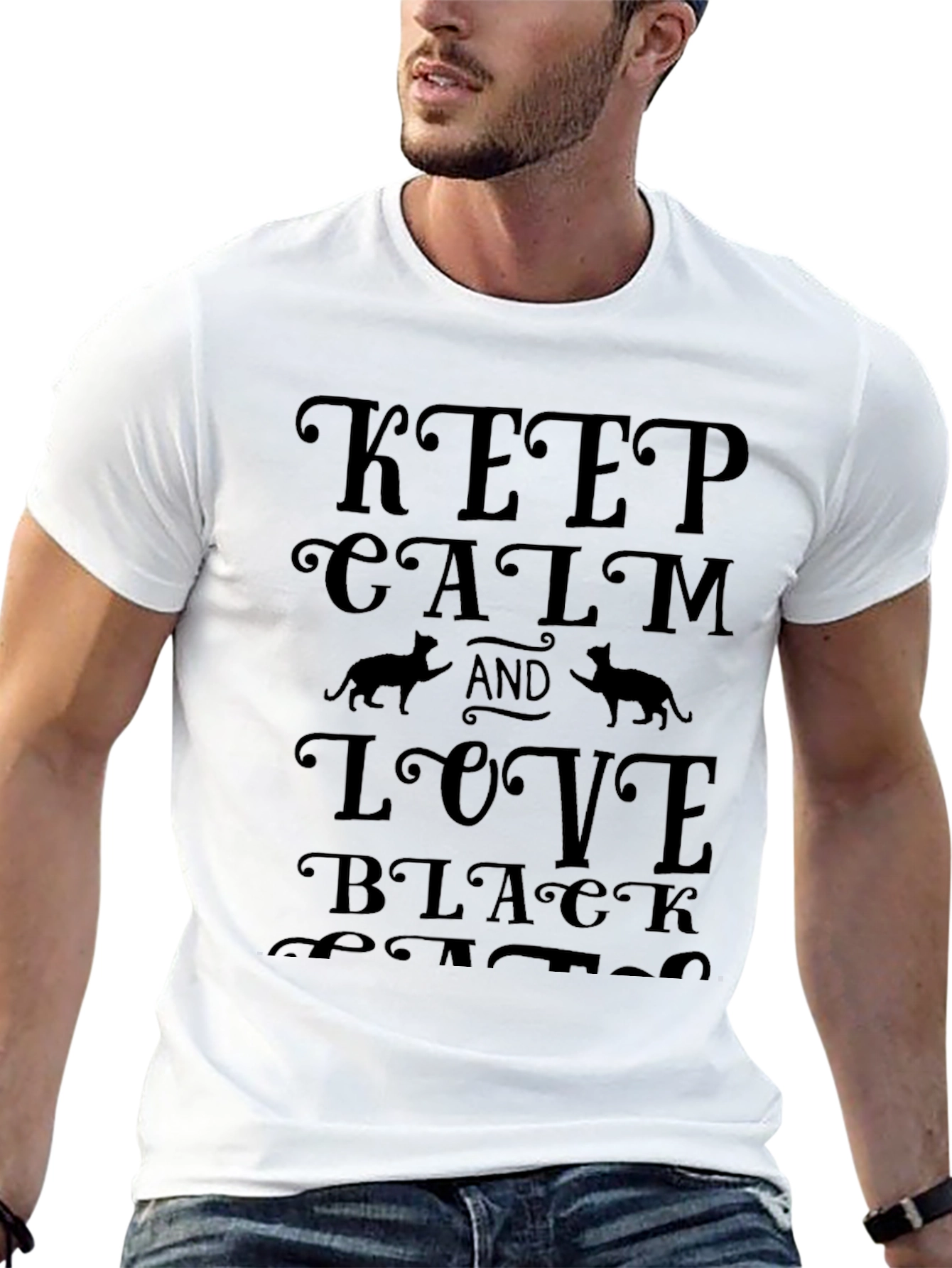 Keep Calm and Love Black Cats T-Shirt