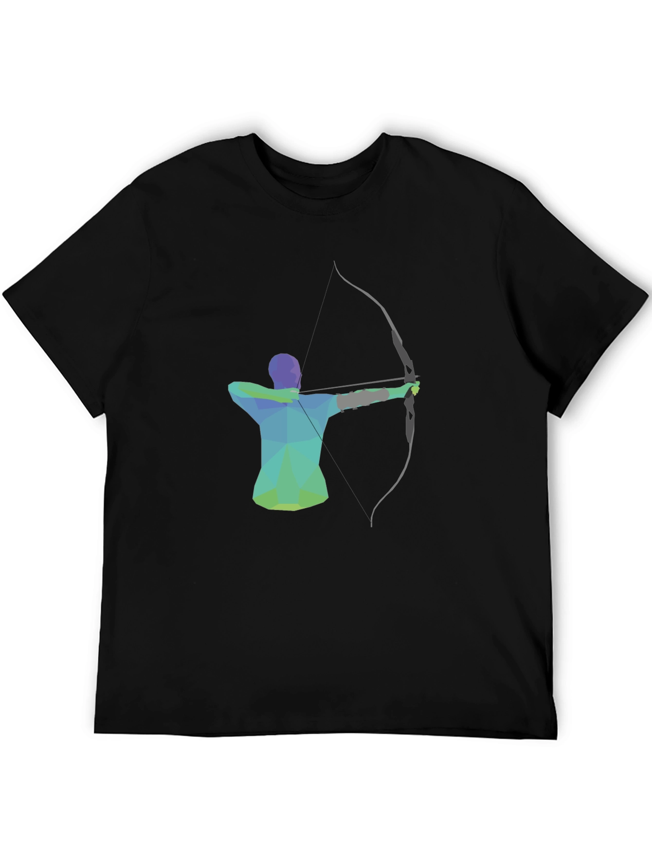 Geometric Archer Black T-Shirt