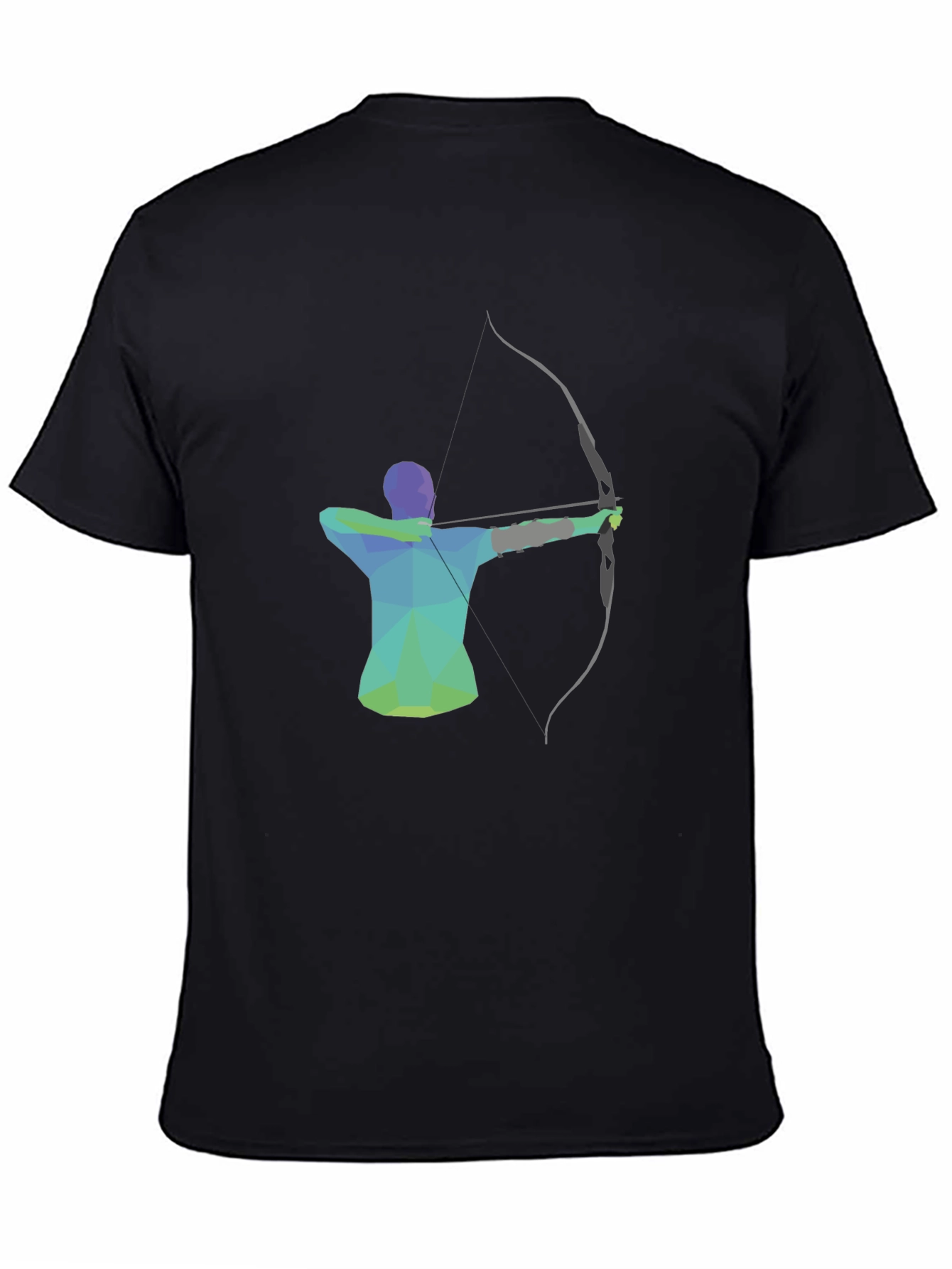 Geometric Archer Black T-Shirt