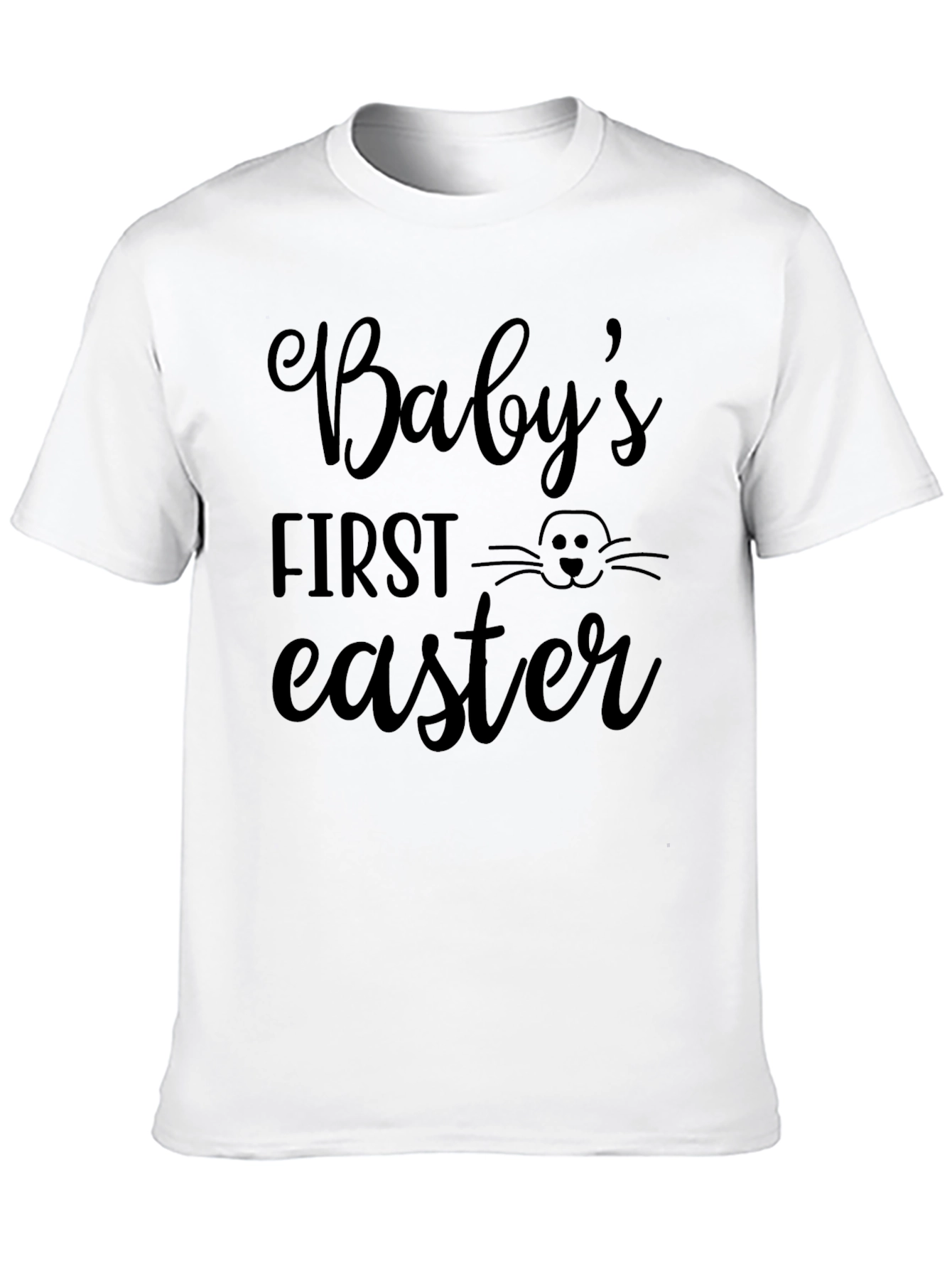 Babys First Easter T-Shirt - Cute Bunny Design