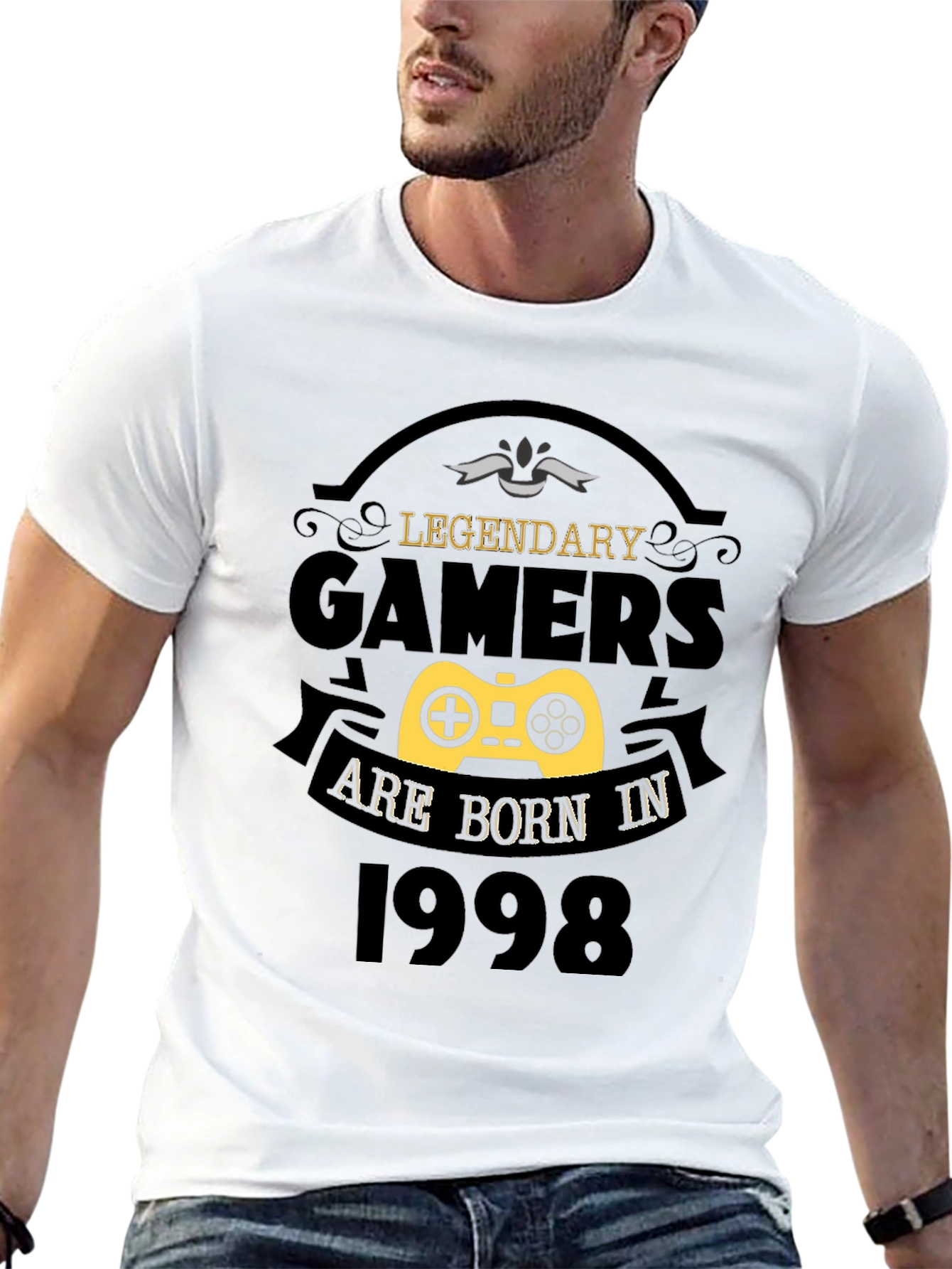 Legendary Gamers Born in 1998 Black T-Shirt