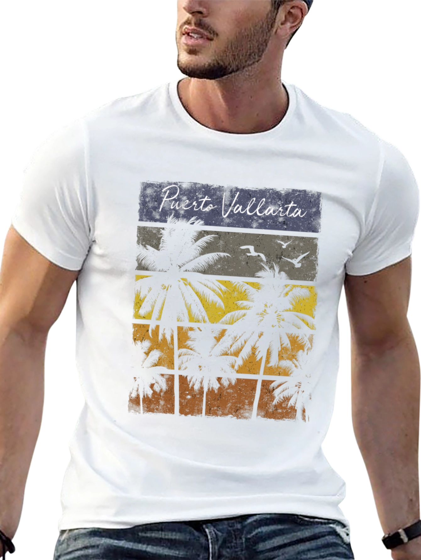 Puerto Vallarta Palm Tree T-Shirt