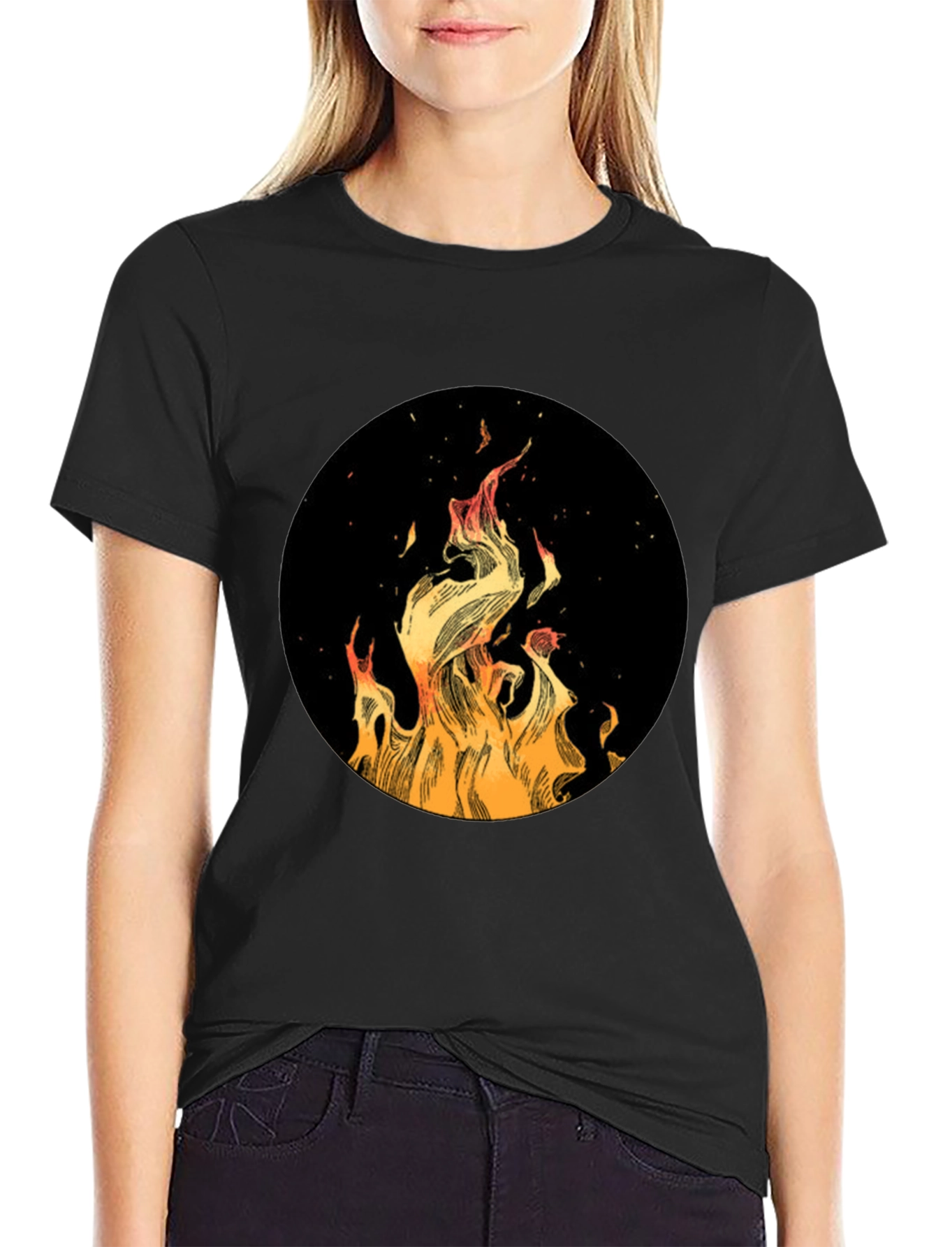 Fiery Black T-Shirt