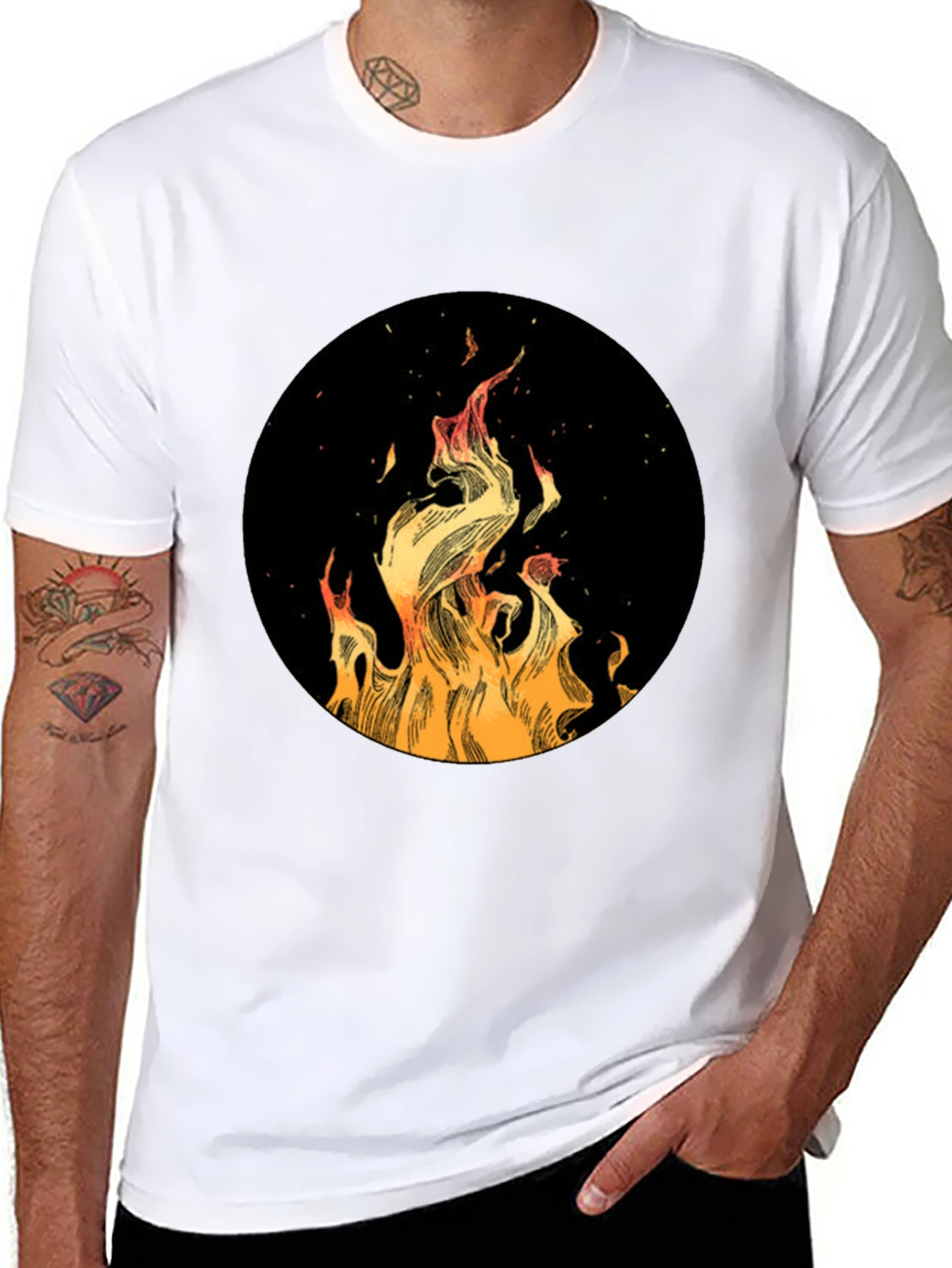 Fiery Black T-Shirt