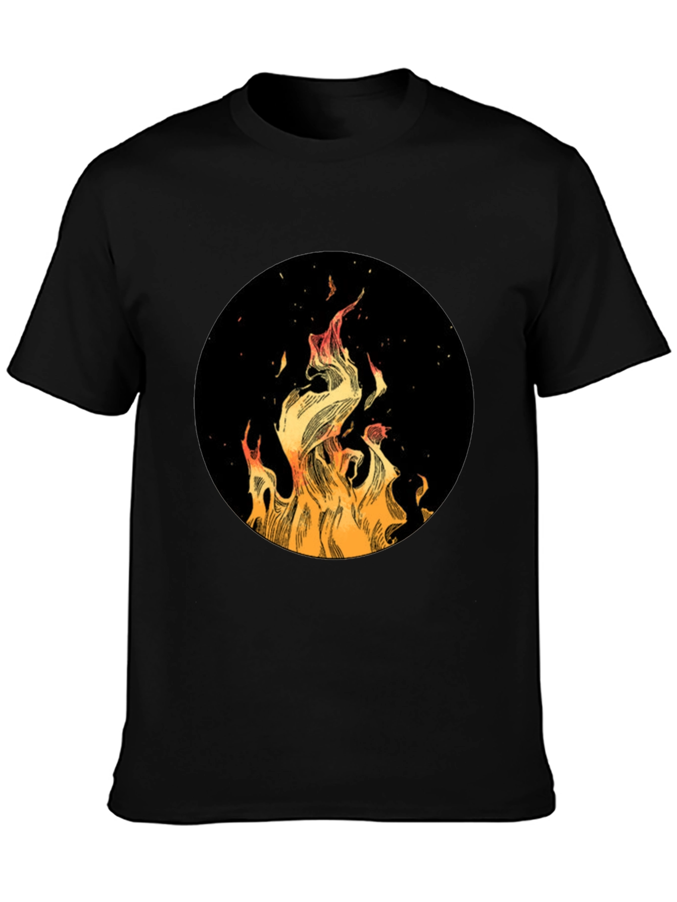 Fiery Black T-Shirt