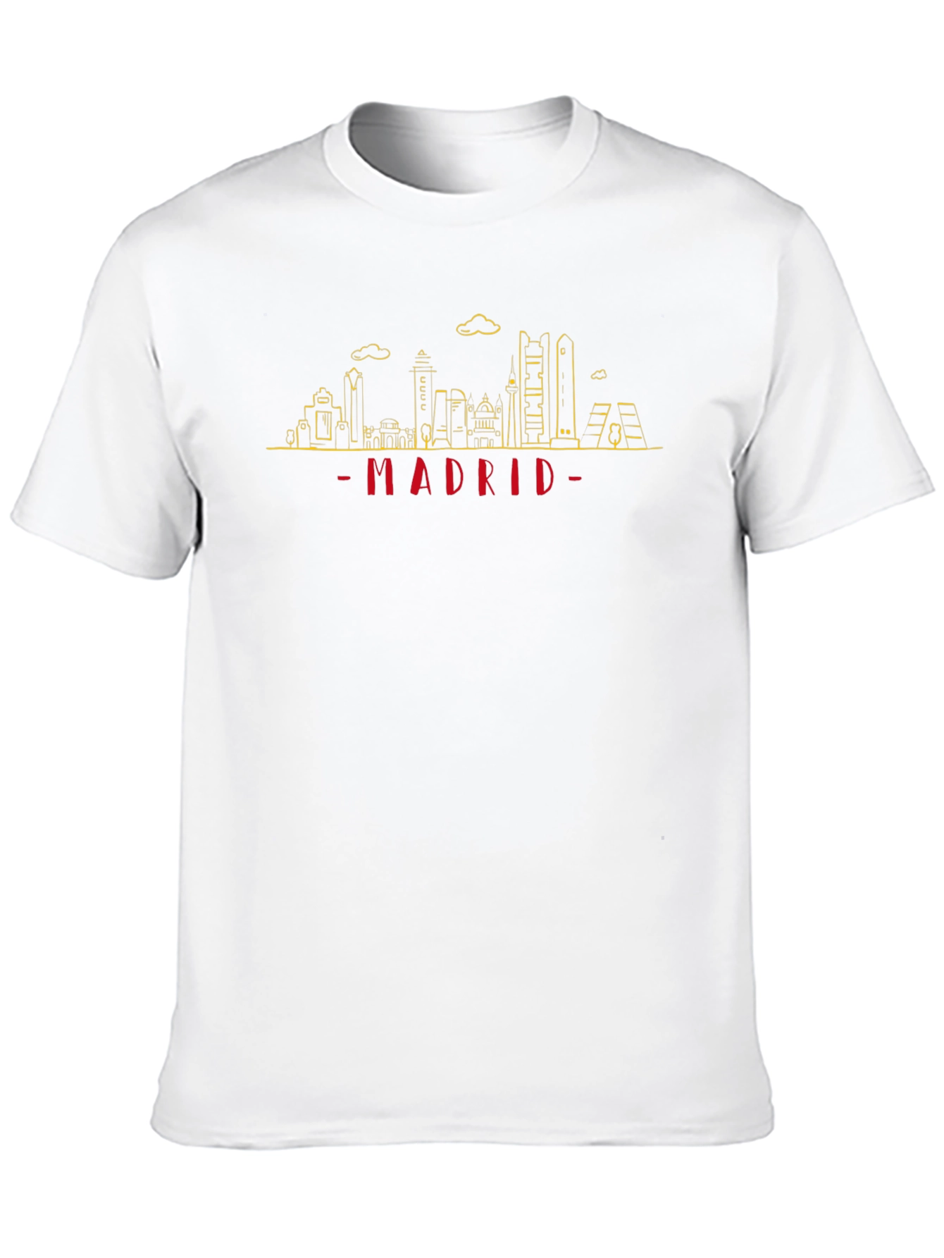 Madrid Skyline T-Shirt - Cityscape Graphic Tee