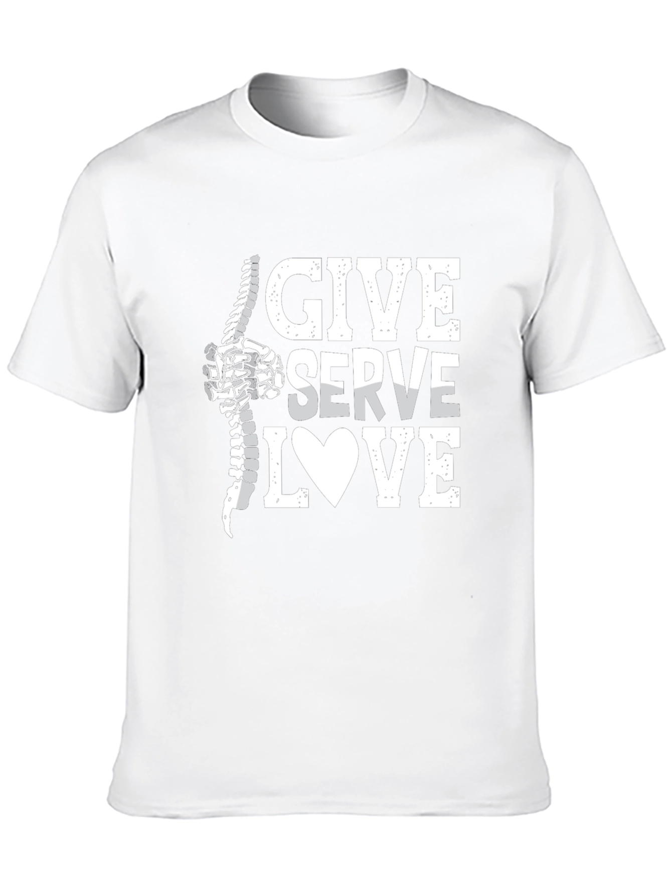 Chiropractor Give Serve Love T-Shirt - Spine Adjustment