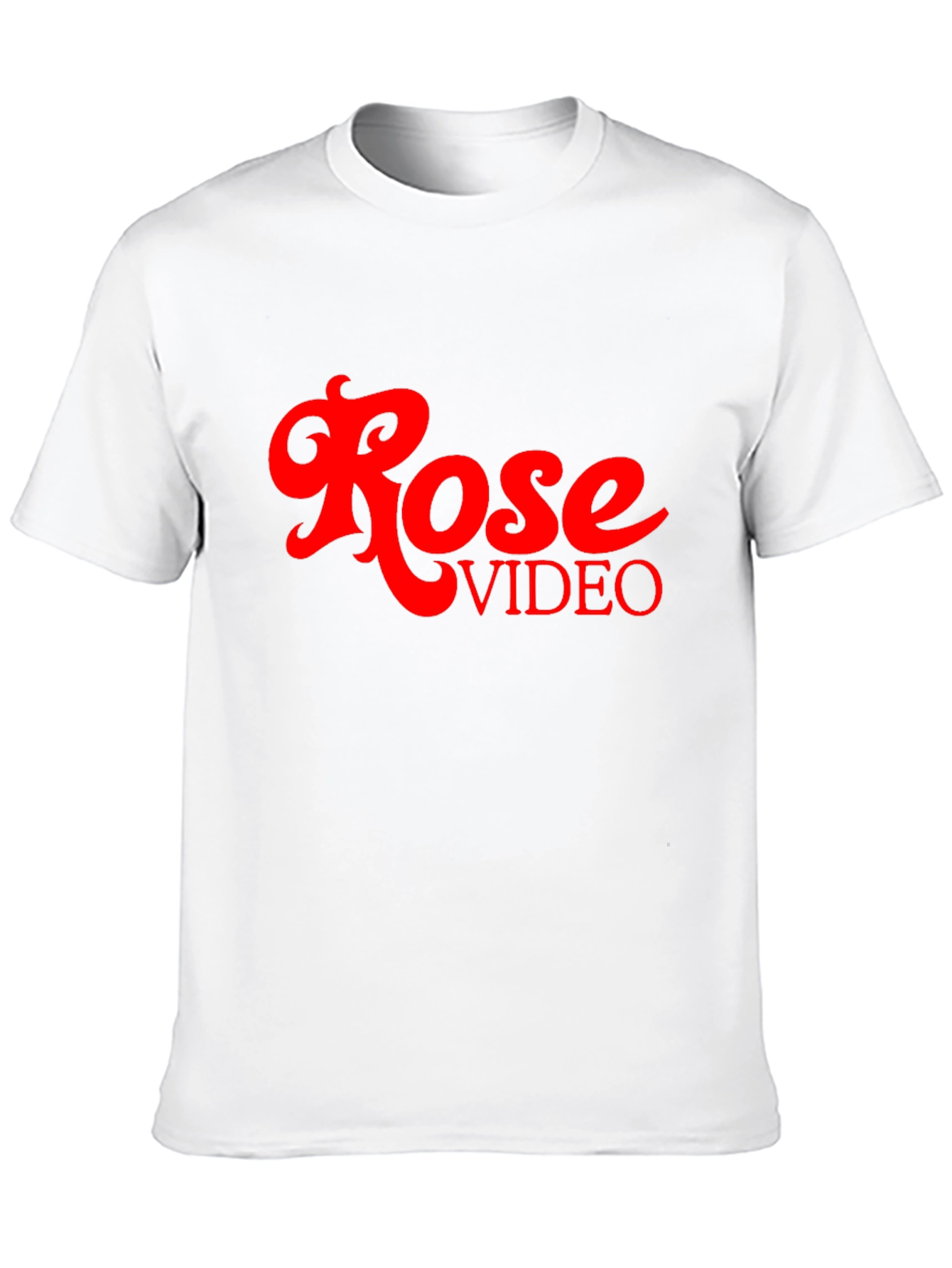 Retro Rose Video Black Graphic Tee