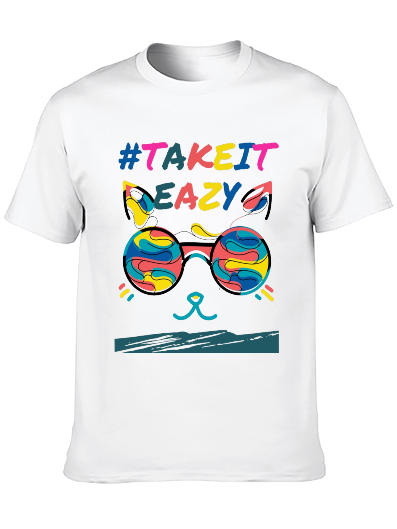 Take it Eazy Cat T-Shirt - Relaxed Fit