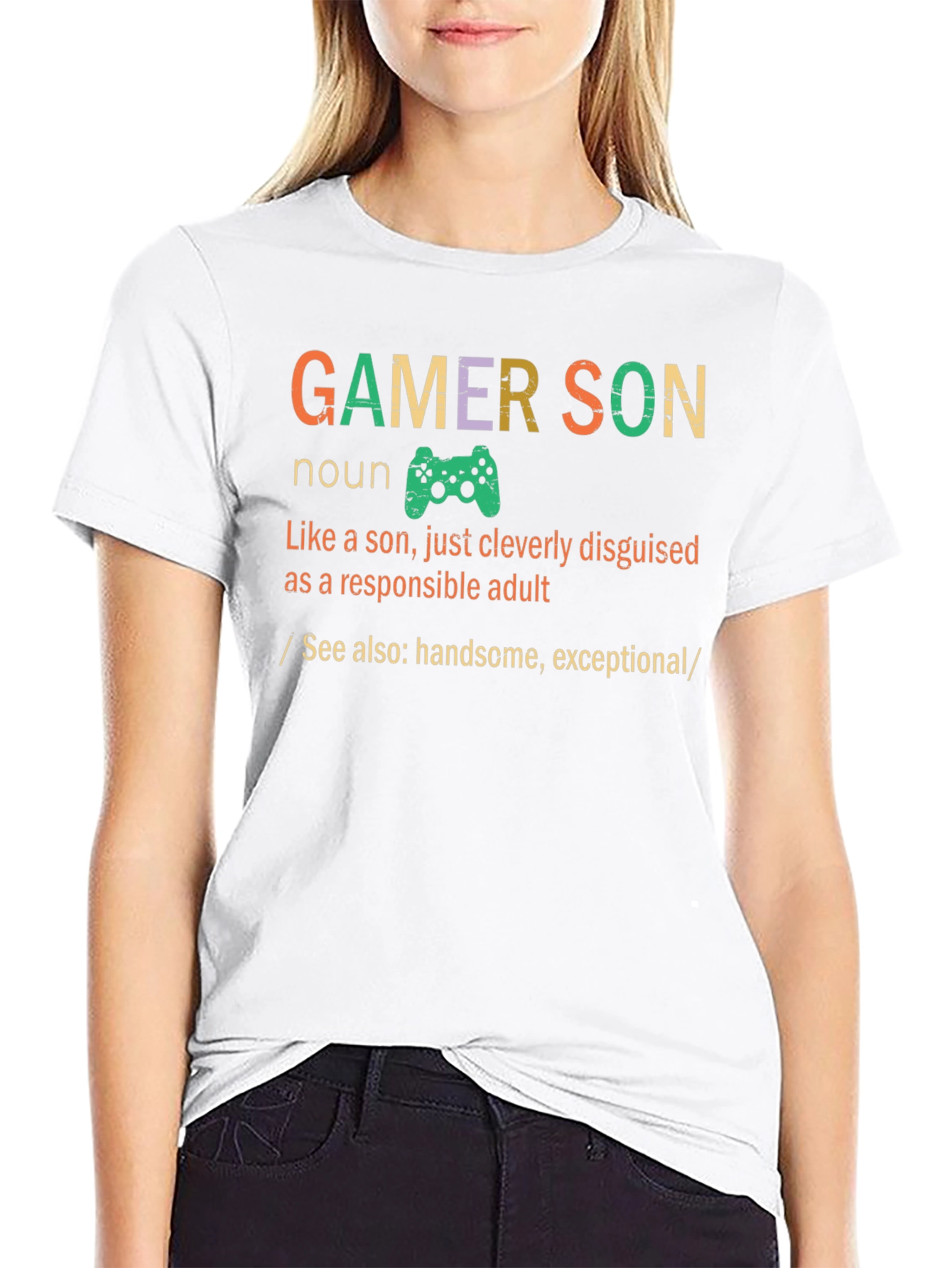 Gamer Son Funny Graphic T-Shirt