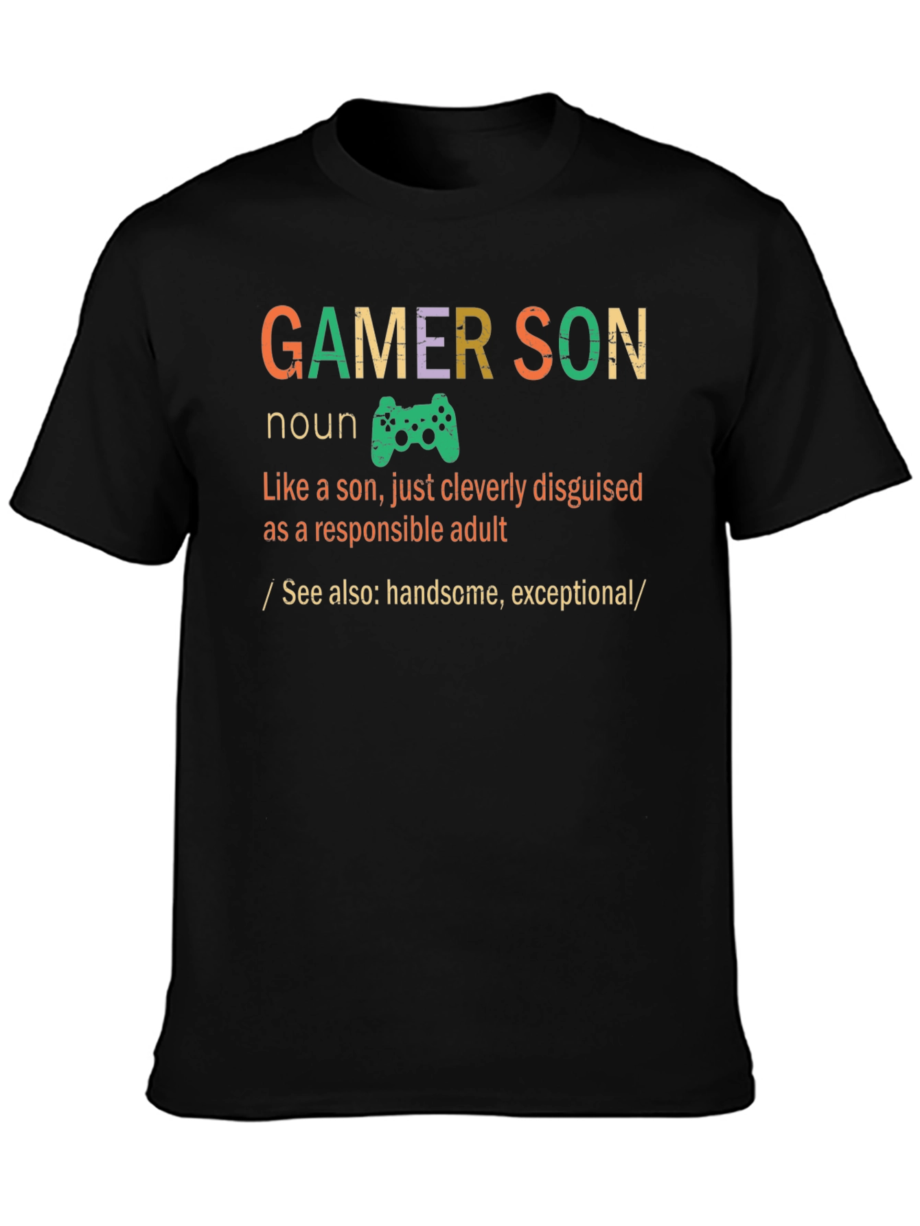 Gamer Son Funny Graphic T-Shirt