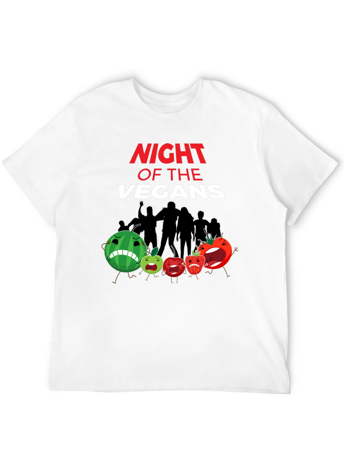 Night of the Vegans Funny Vegan T-Shirt