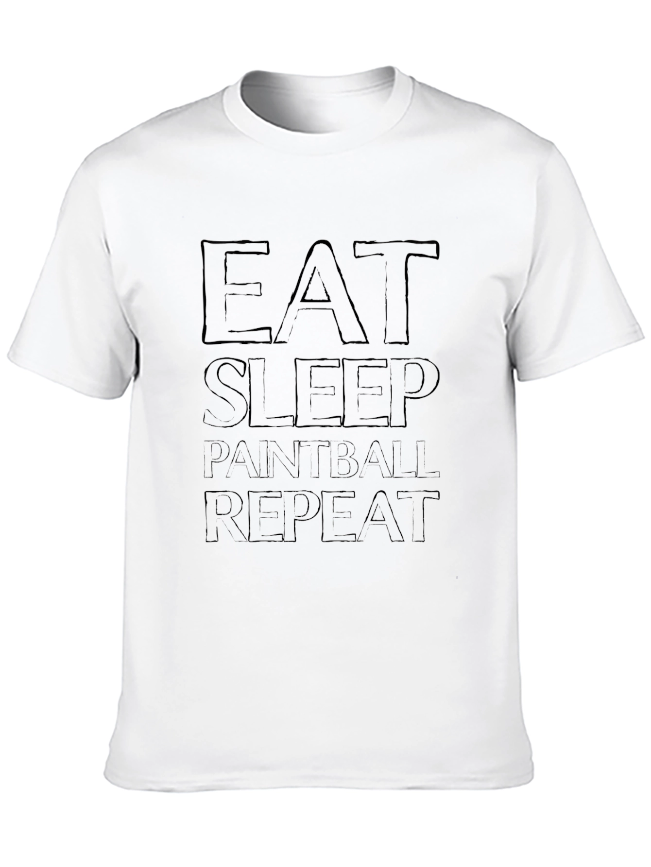 Eat Sleep Paintball Repeat Black T-Shirt