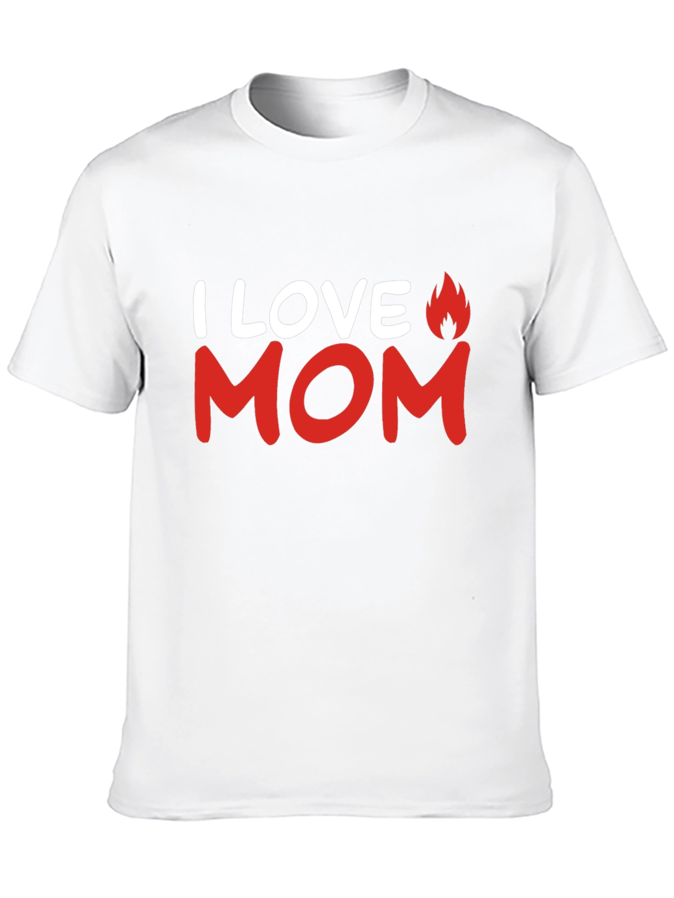 I Love Mom T-Shirt - Mens Black Graphic Tee