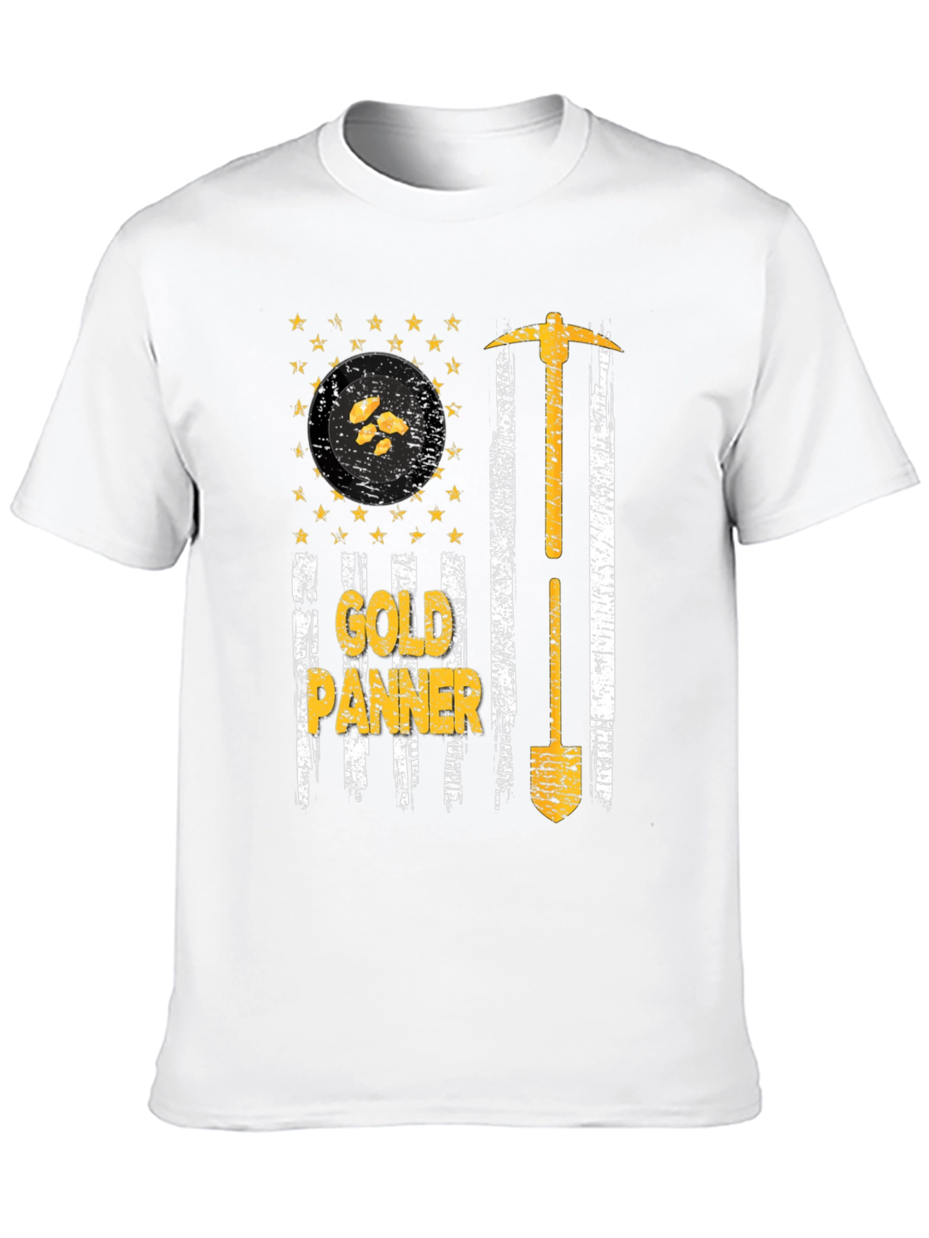 Gold Panner USA Flag T-Shirt