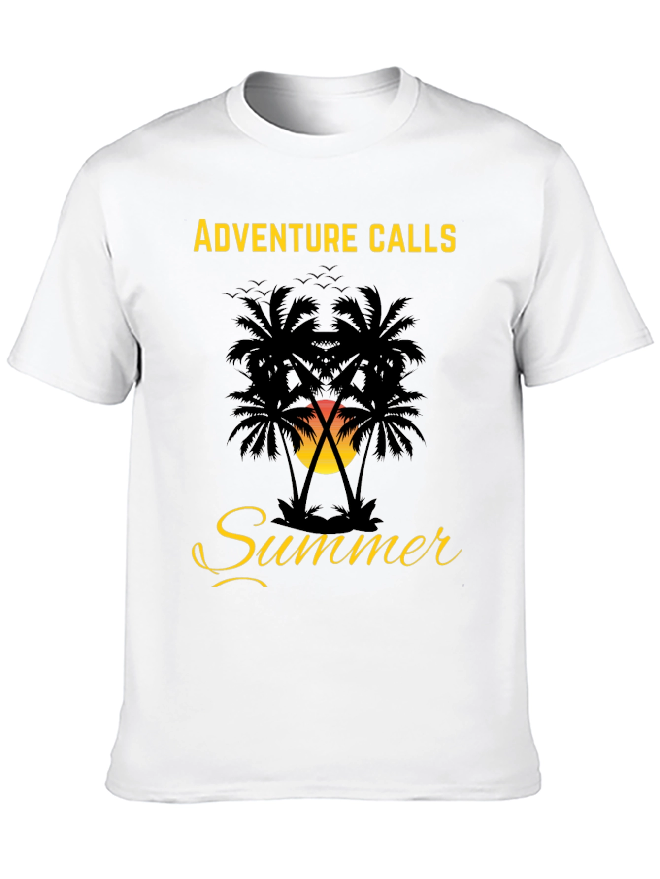 Adventure Calls Summer Palm Tree Graphic Tee