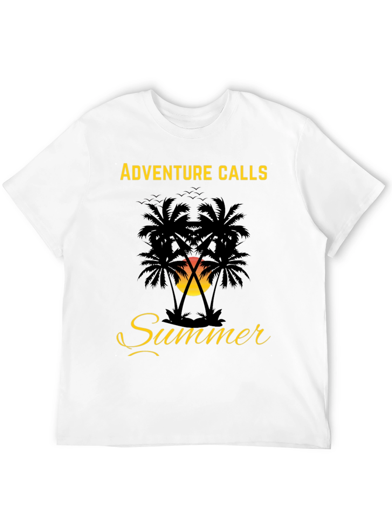 Adventure Calls Summer Palm Tree Graphic Tee