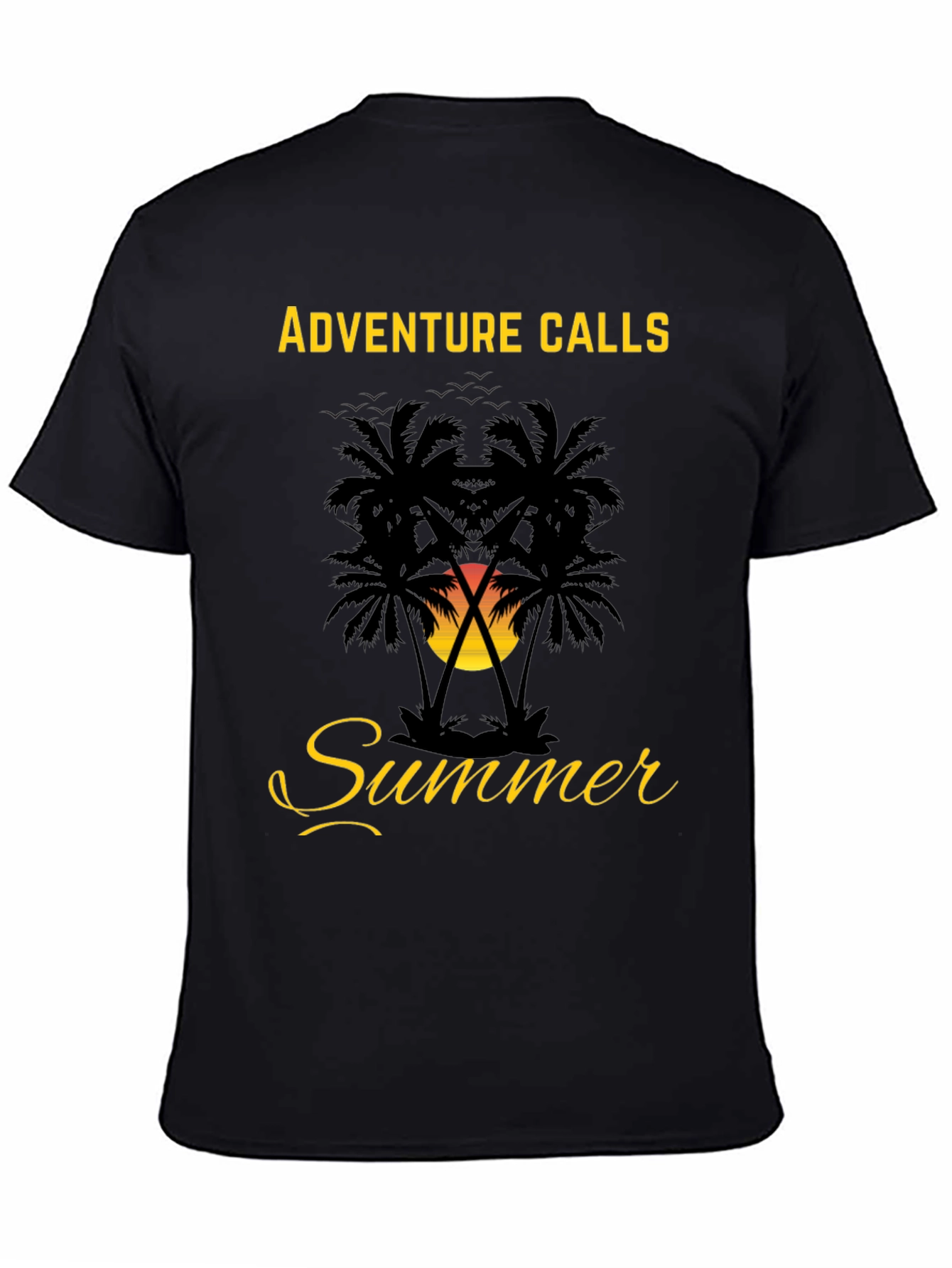 Adventure Calls Summer Palm Tree Graphic Tee
