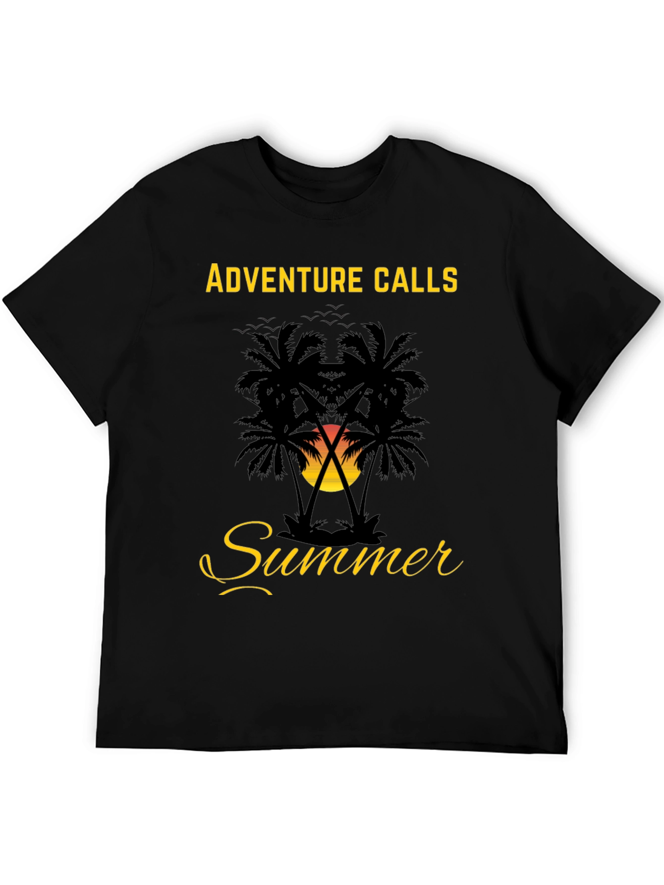 Adventure Calls Summer Palm Tree Graphic Tee