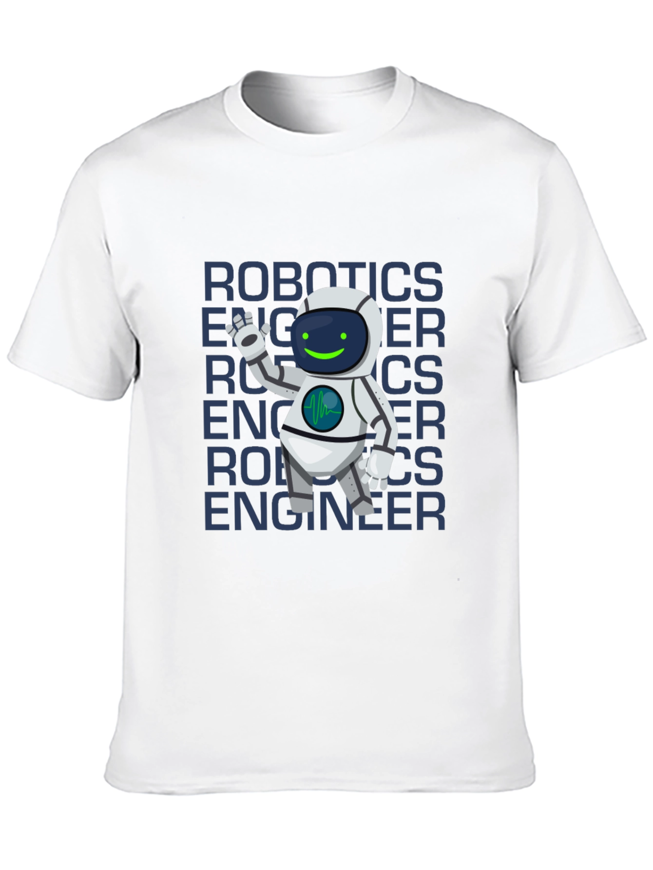 Robotics Engineer T-Shirt - Cartoon Robot Design