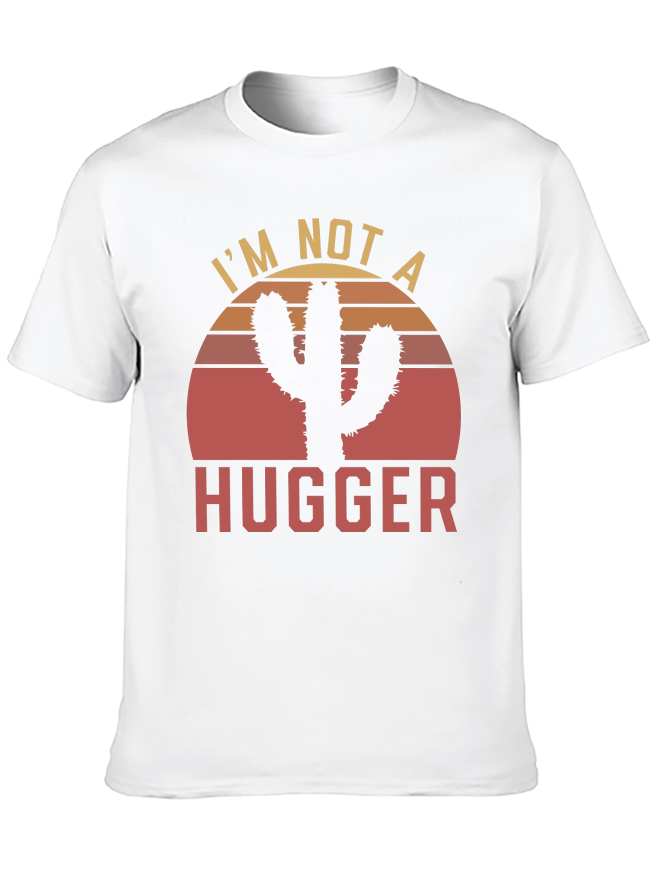 Im Not a Hugger Cactus Graphic T-Shirt
