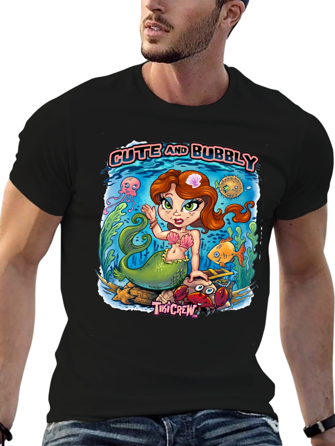 Cute and Bubbly Mermaid Graphic Tee
