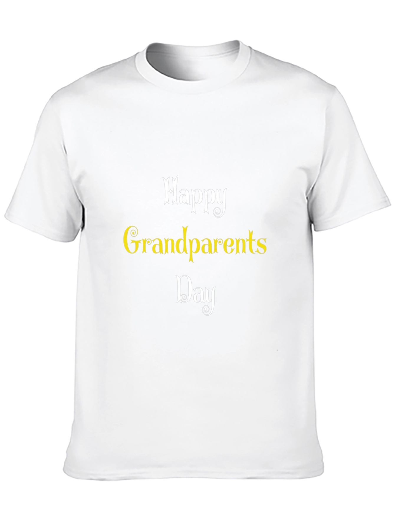 Happy Grandparents Day Black T-Shirt