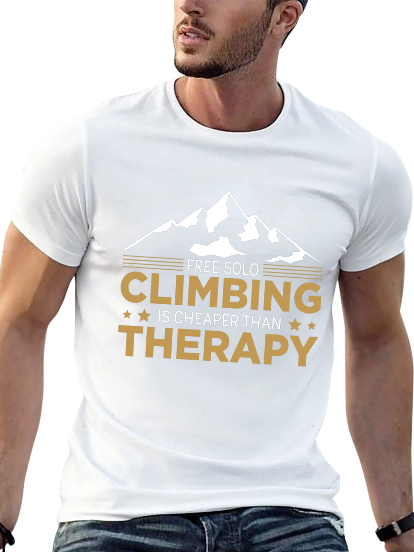 Free Solo Climbing is Cheaper Than Therapy T-Shirt
