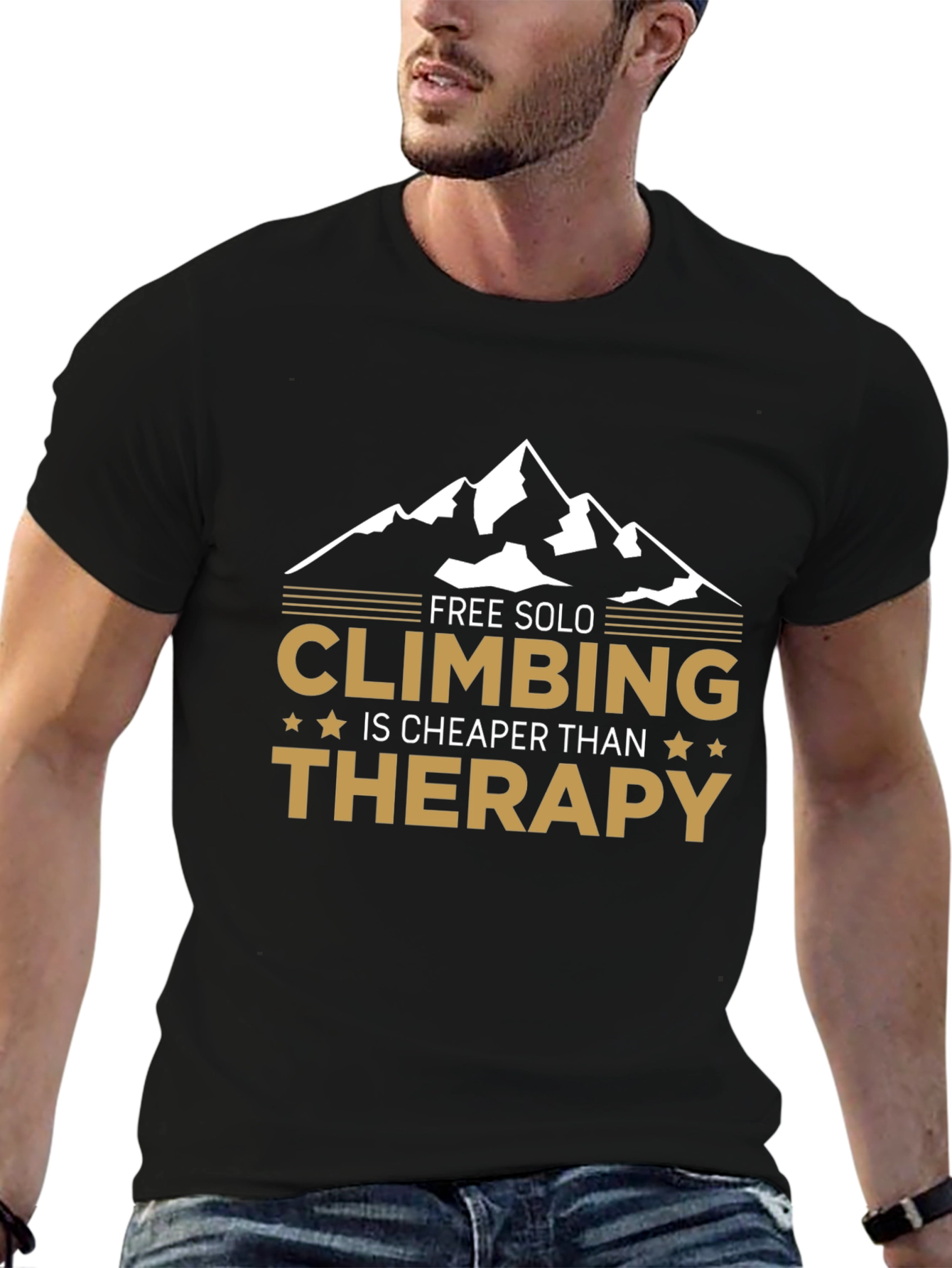 Free Solo Climbing is Cheaper Than Therapy T-Shirt
